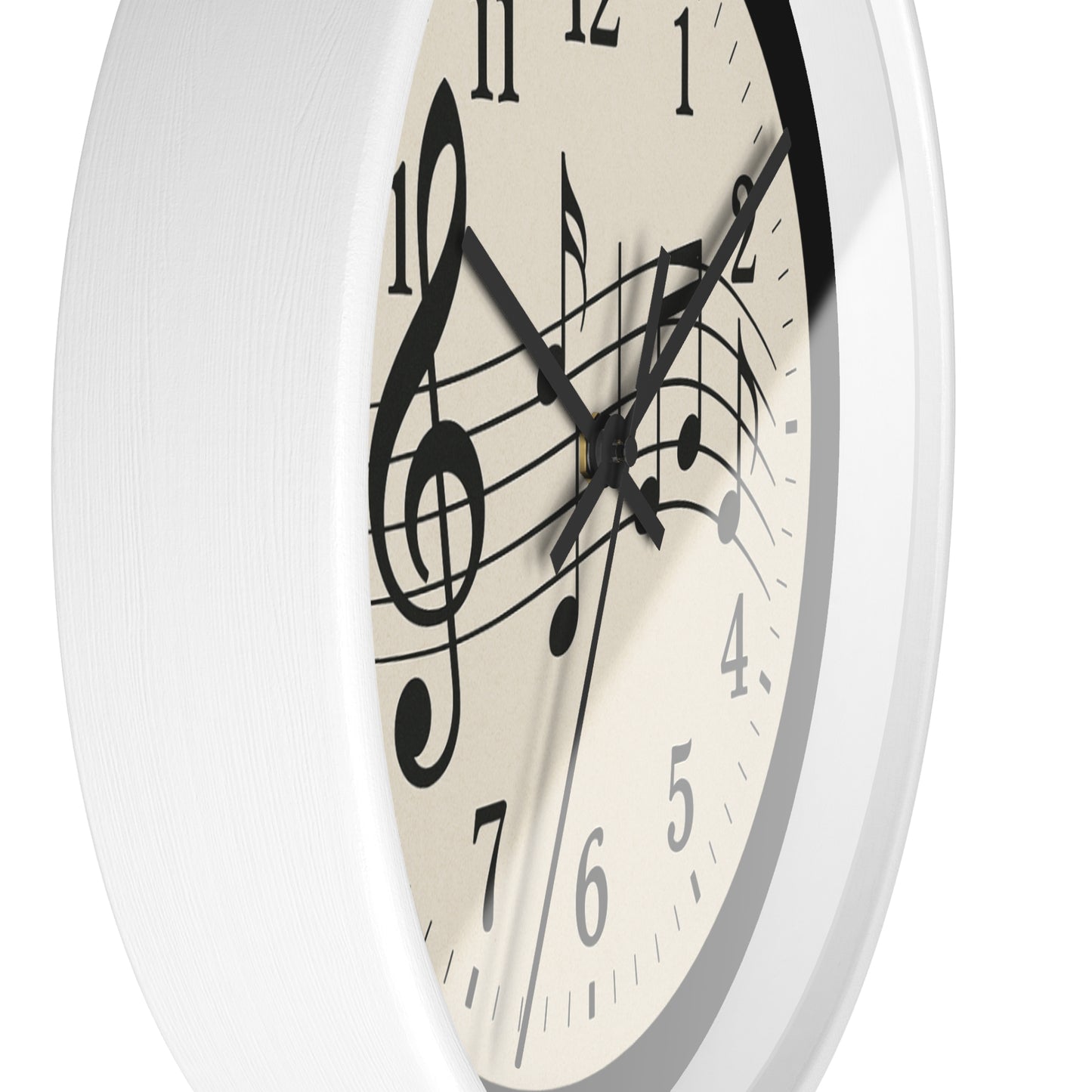 MELODY IN TIME | Musical Notes Wall Clock | Perfect for Music Lovers, Home Decor, Gifts, Music Teaching, Relaxation | A timeless way to keep the beat in style.