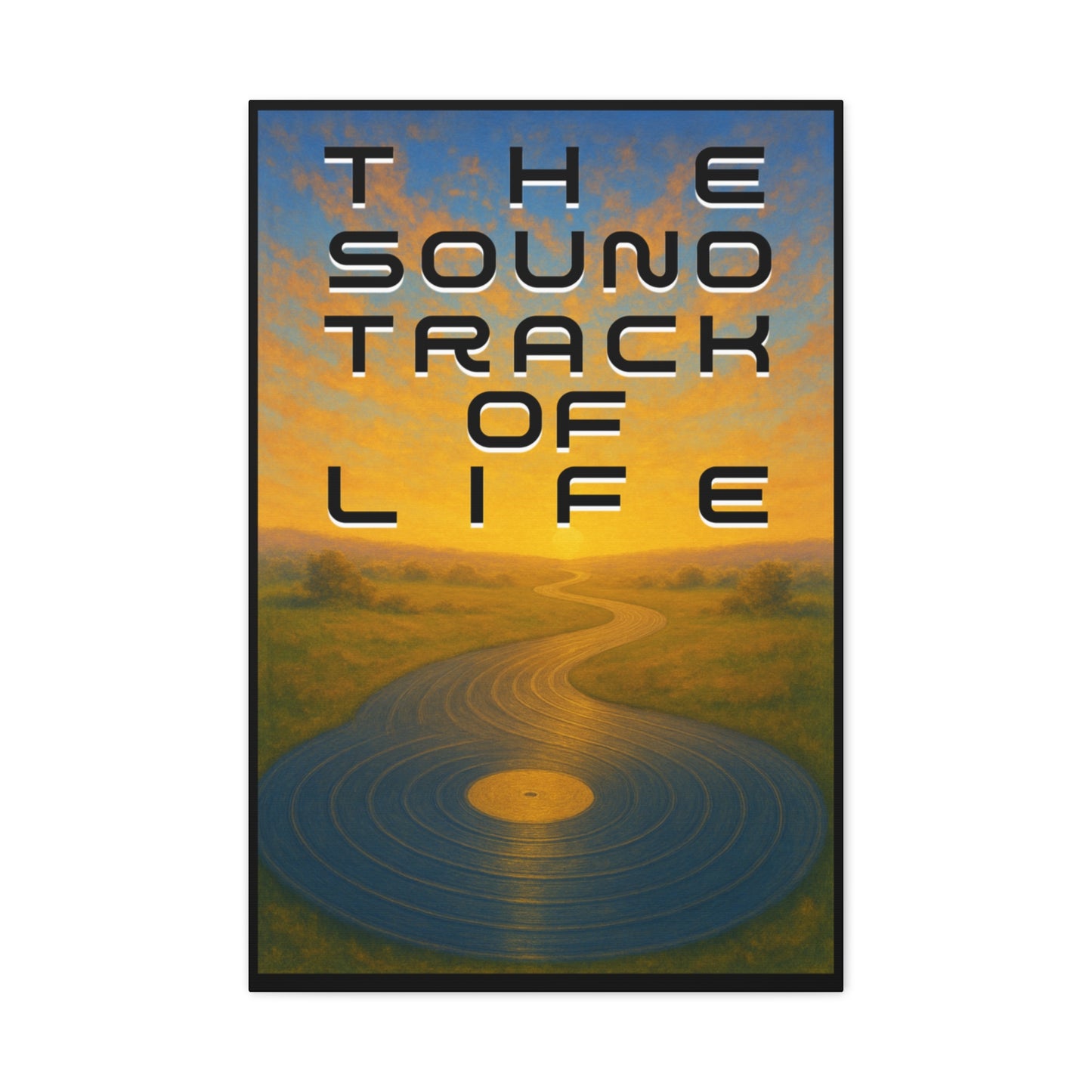 THE SOUNDTRACK OF LIFE - Art Canvas Print, Music Decor, Nature Scene Wall Art - 20" x 30" (vertical) - Gift for Musicians, Room Decor, Home Decor