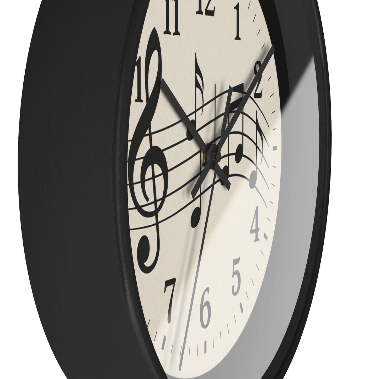 MELODY IN TIME | Musical Notes Wall Clock | Perfect for Music Lovers, Home Decor, Gifts, Music Teaching, Relaxation | A timeless way to keep the beat in style.