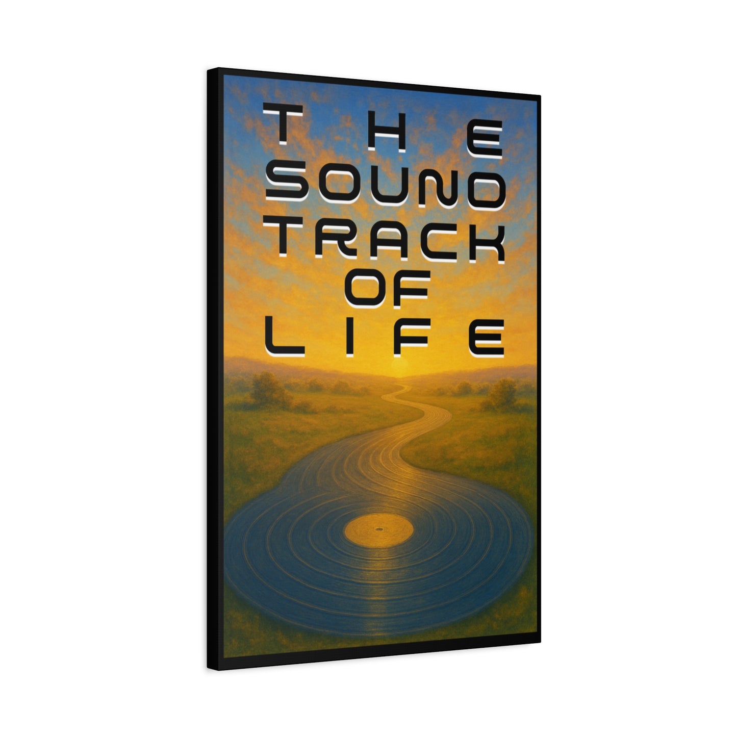 THE SOUNDTRACK OF LIFE - Art Canvas Print, Music Decor, Nature Scene Wall Art - 20" x 30" (vertical) - Gift for Musicians, Room Decor, Home Decor