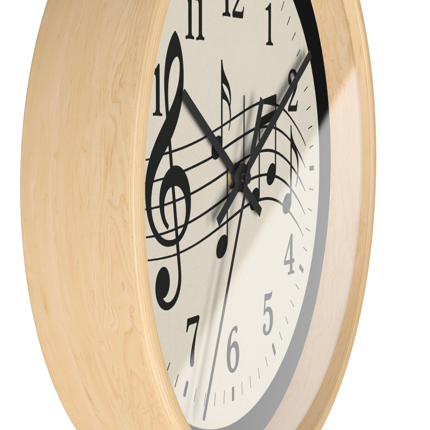 MELODY IN TIME | Musical Notes Wall Clock | Perfect for Music Lovers, Home Decor, Gifts, Music Teaching, Relaxation | A timeless way to keep the beat in style.