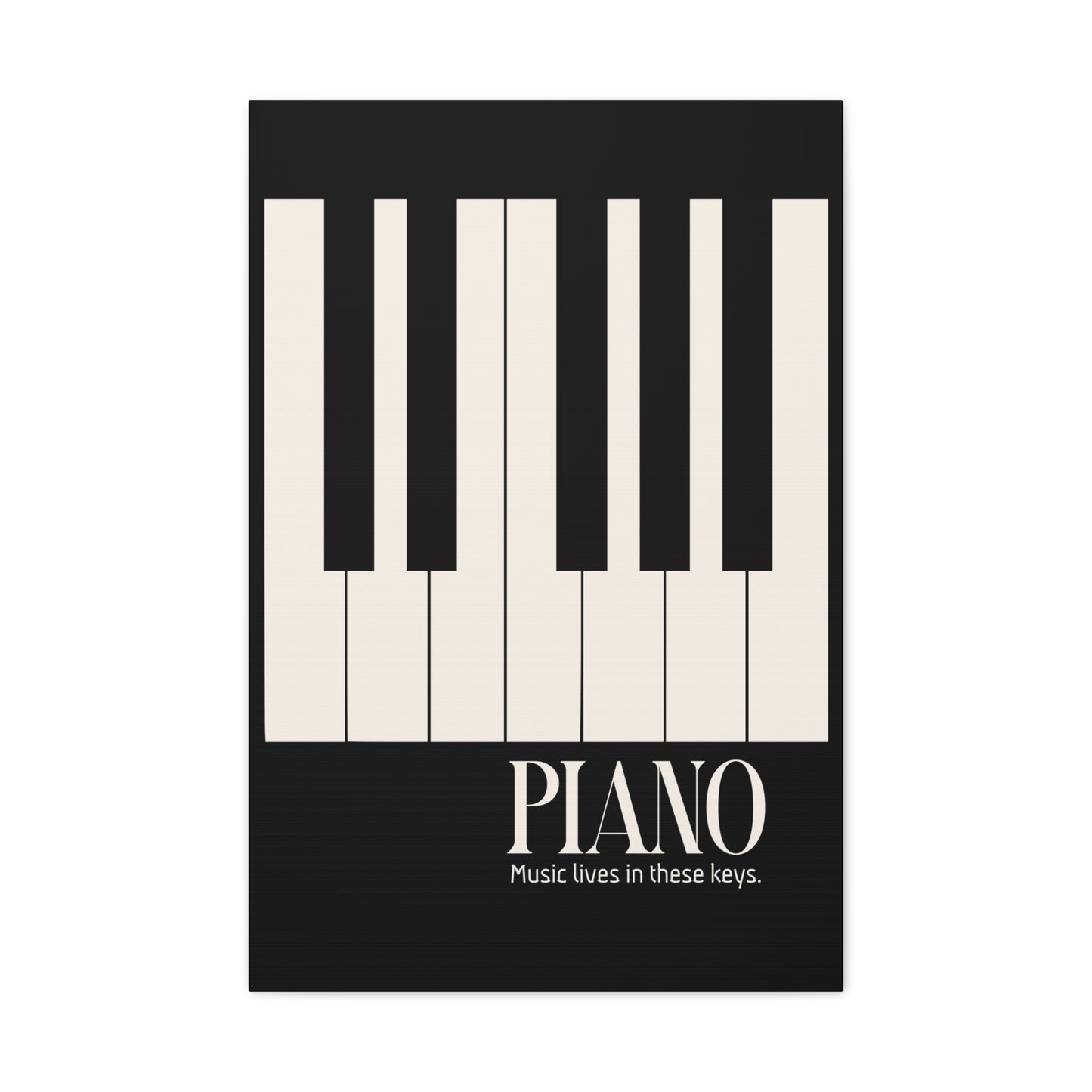 These Keys - Piano Wall Art Canvas, Music Room Decor - 20" x 30" - Gift for Musicians, Home Decor, Musician Gift, Music Lover Art