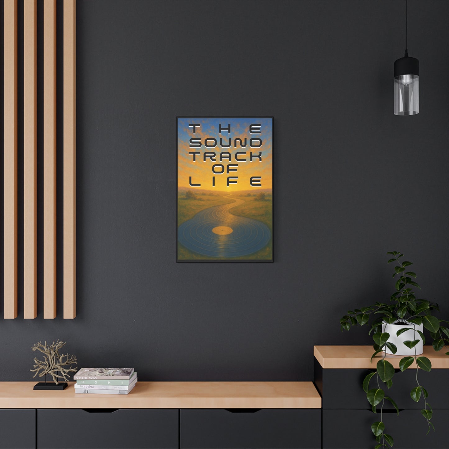 THE SOUNDTRACK OF LIFE - Art Canvas Print, Music Decor, Nature Scene Wall Art - 20" x 30" (vertical) - Gift for Musicians, Room Decor, Home Decor
