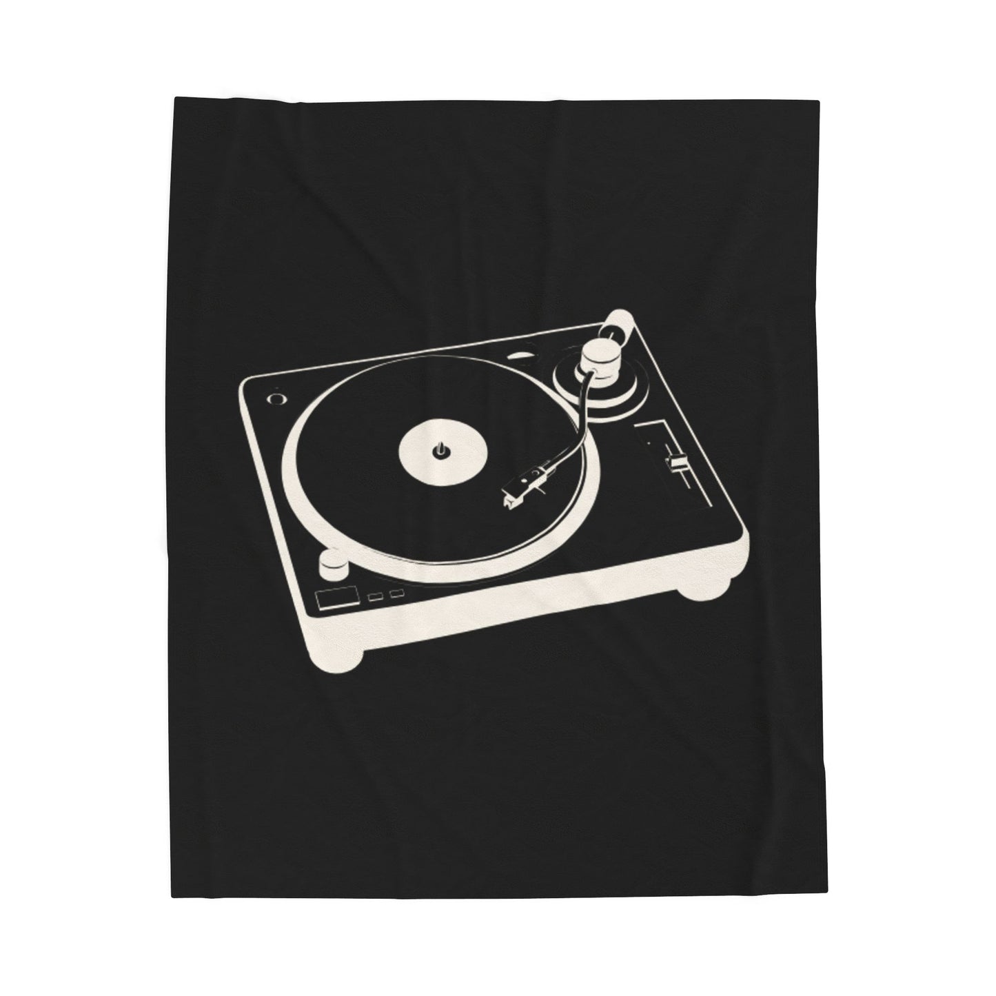 VINYL VIBES Velveteen Plush Blanket – Cozy Gift for Music Lovers, Home Decor, Birthday, Relaxation, Concerts | 2 SIZES