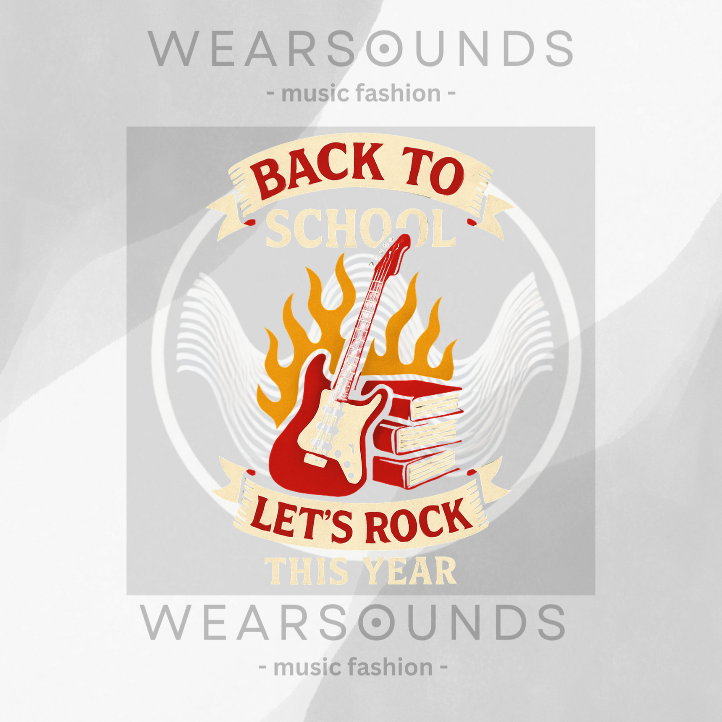 BACK TO SCHOOL: LET'S ROCK THIS YEAR | T-SHIRT - 6 colors - 9 sizes | Rock the hallways—add to cart now—back to school music shirt, band tee, choir shirt, guitar t-shirt, student musician gift.