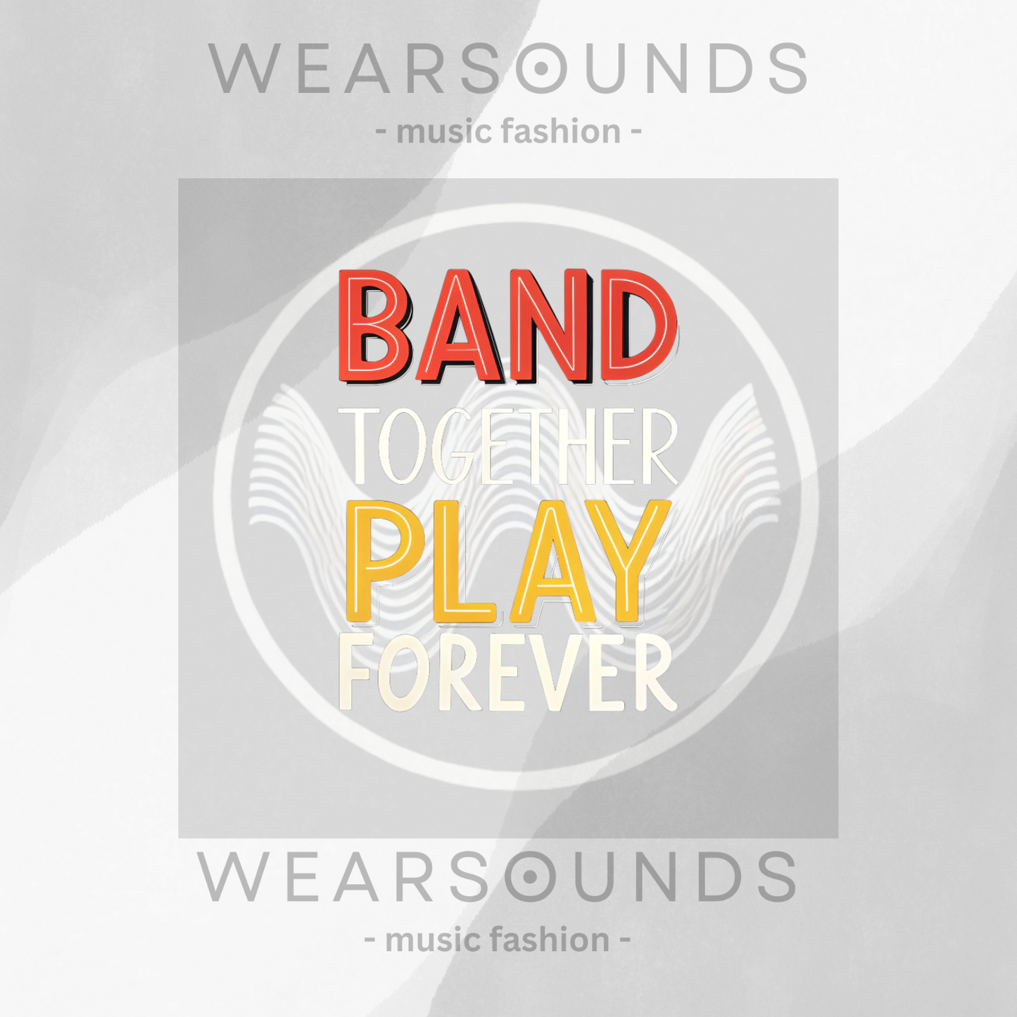 BAND TOGETHER - PLAY FOREVER | T-SHIRT - 6 colors - 9 sizes |Show your band pride and wear your rhythm loud—this one's for those who never stop playing!