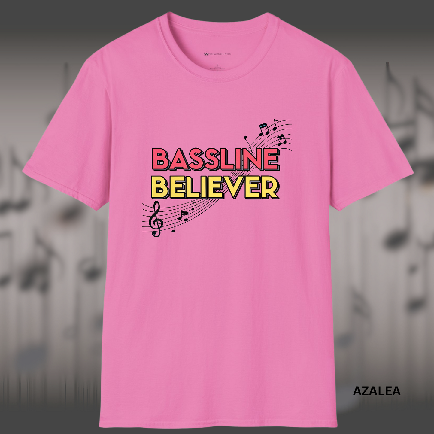 BASSLINE BELIEVER | T-SHIRT - 7 colors - 9 sizes | Bass isn’t background — it’s the backbone.