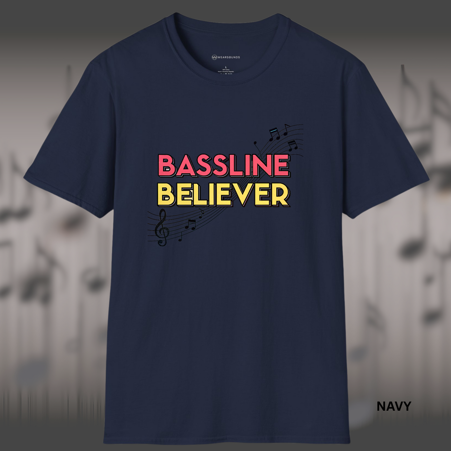 BASSLINE BELIEVER | T-SHIRT - 7 colors - 9 sizes | Bass isn’t background — it’s the backbone.