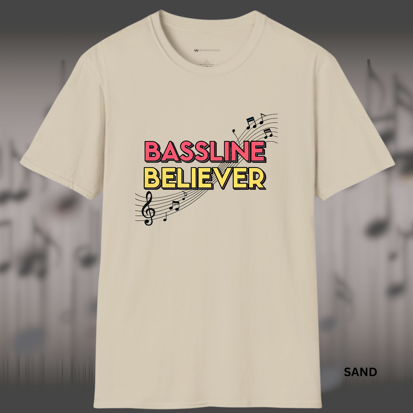 BASSLINE BELIEVER | T-SHIRT - 7 colors - 9 sizes | Bass isn’t background — it’s the backbone.