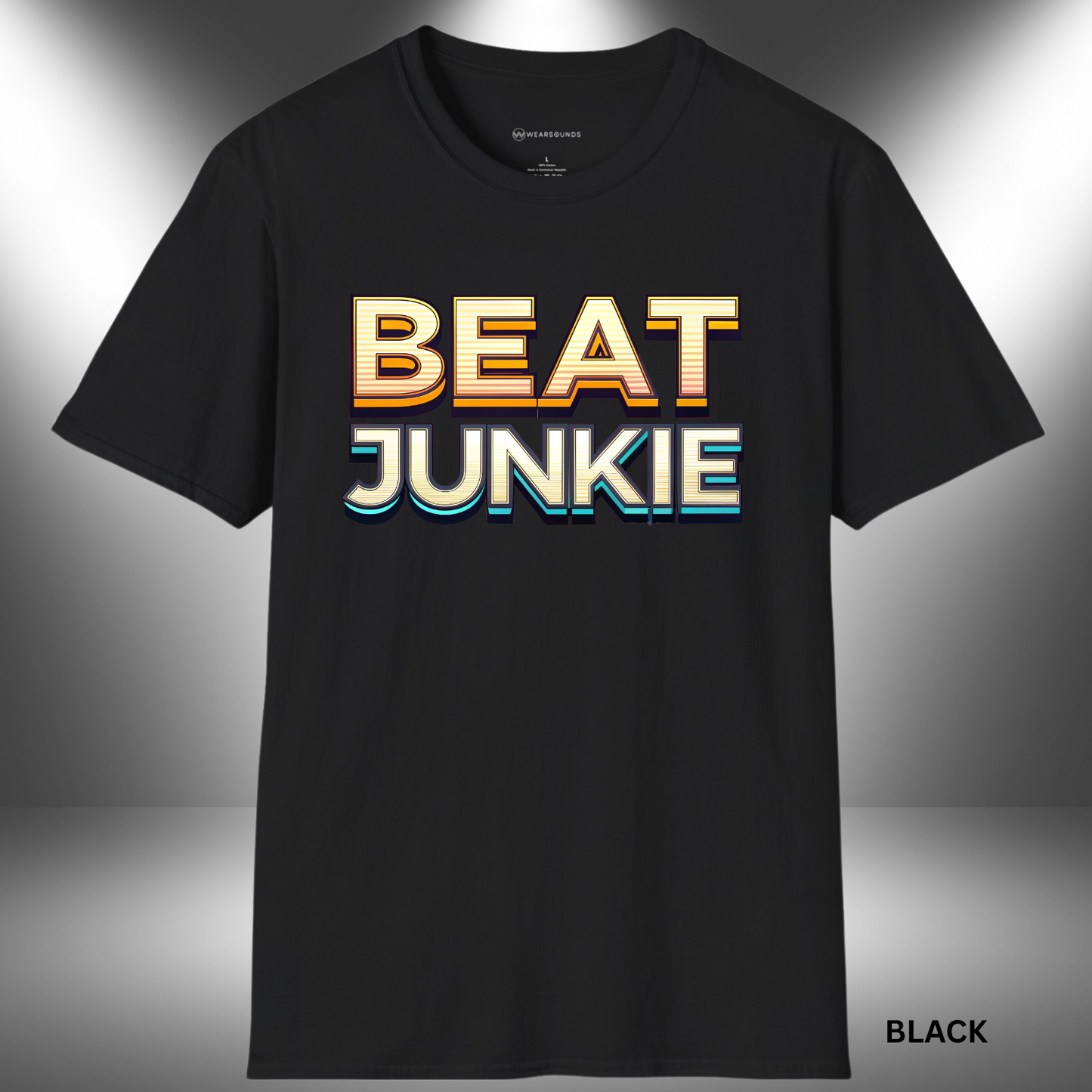 BEAT JUNKIE | T-SHIRT - 7 colors - 9 sizes | Great gift for Music producers, Drummers and beatmakers.