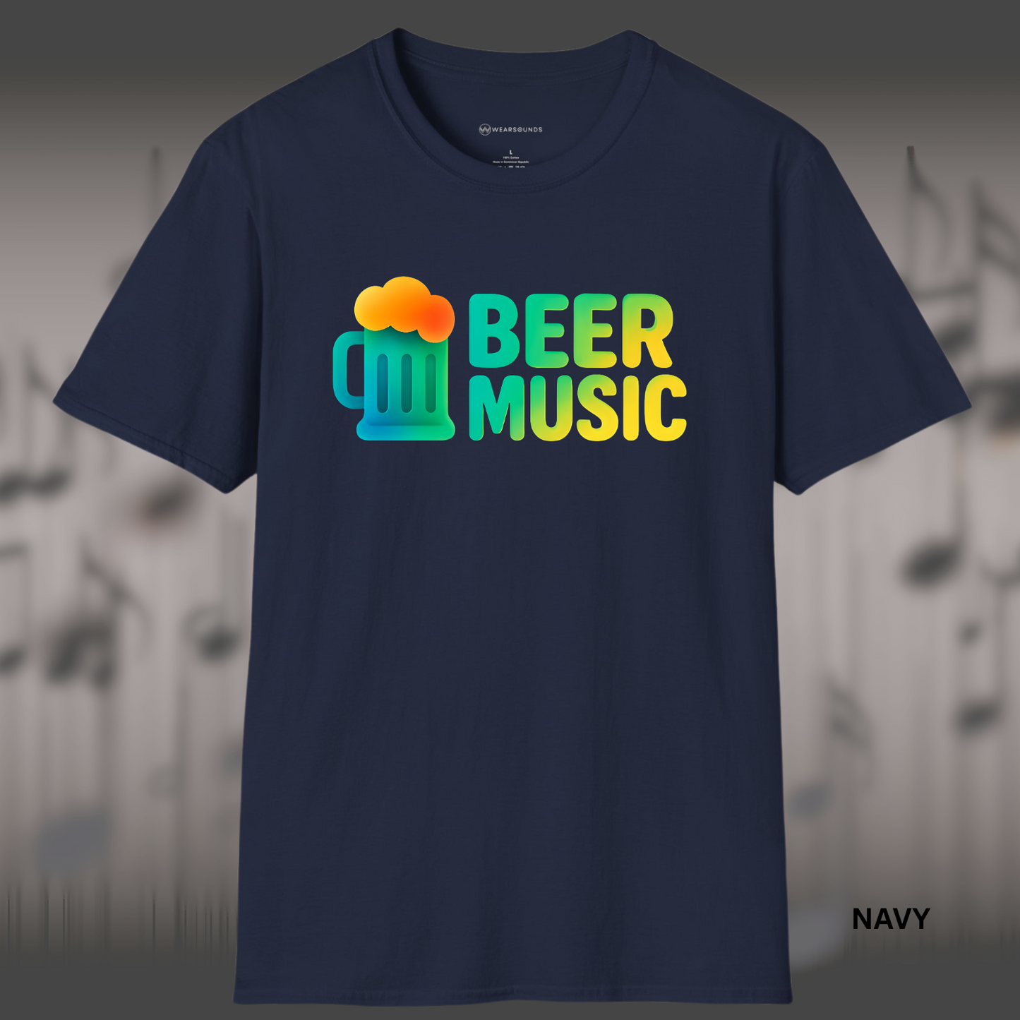BEER MUSIC | Whether we're celebrating Octoberfest or just toasting a good time. | T-SHIRT - 5 colors - 9 sizes