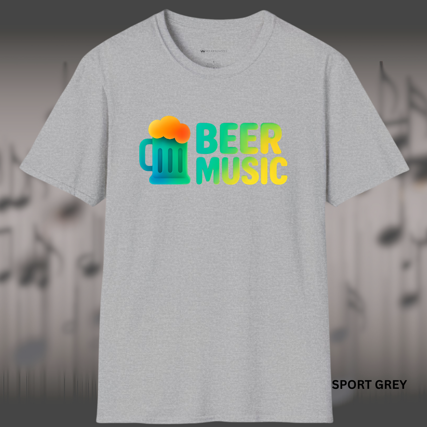 BEER MUSIC | Whether we're celebrating Octoberfest or just toasting a good time. | T-SHIRT - 5 colors - 9 sizes