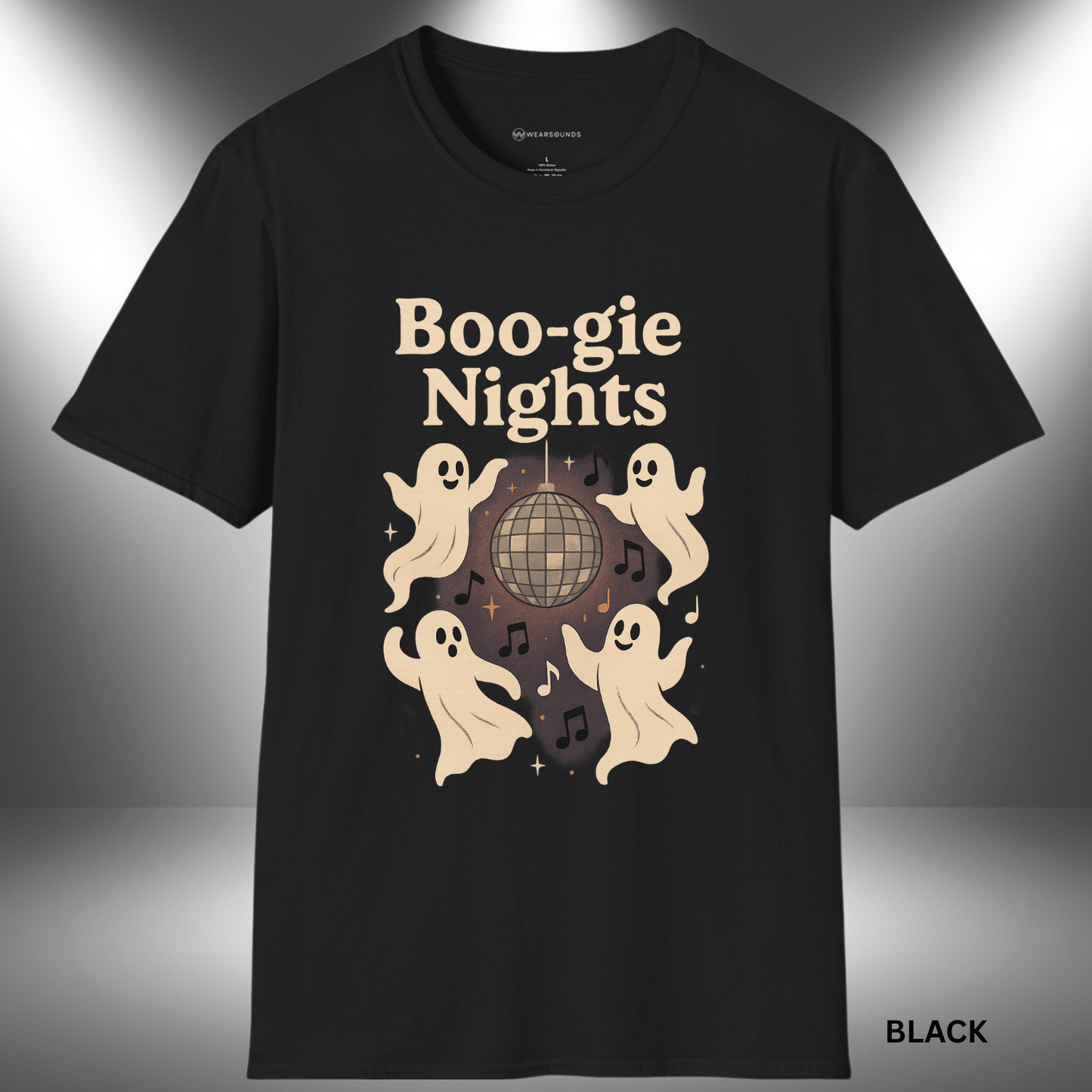 BOO-GIE NIGHTS - HAUNTED DISCO CREW | T-SHIRT - 3 colors - 9 sizes | π»β¨ Time to haunt the dance floor!