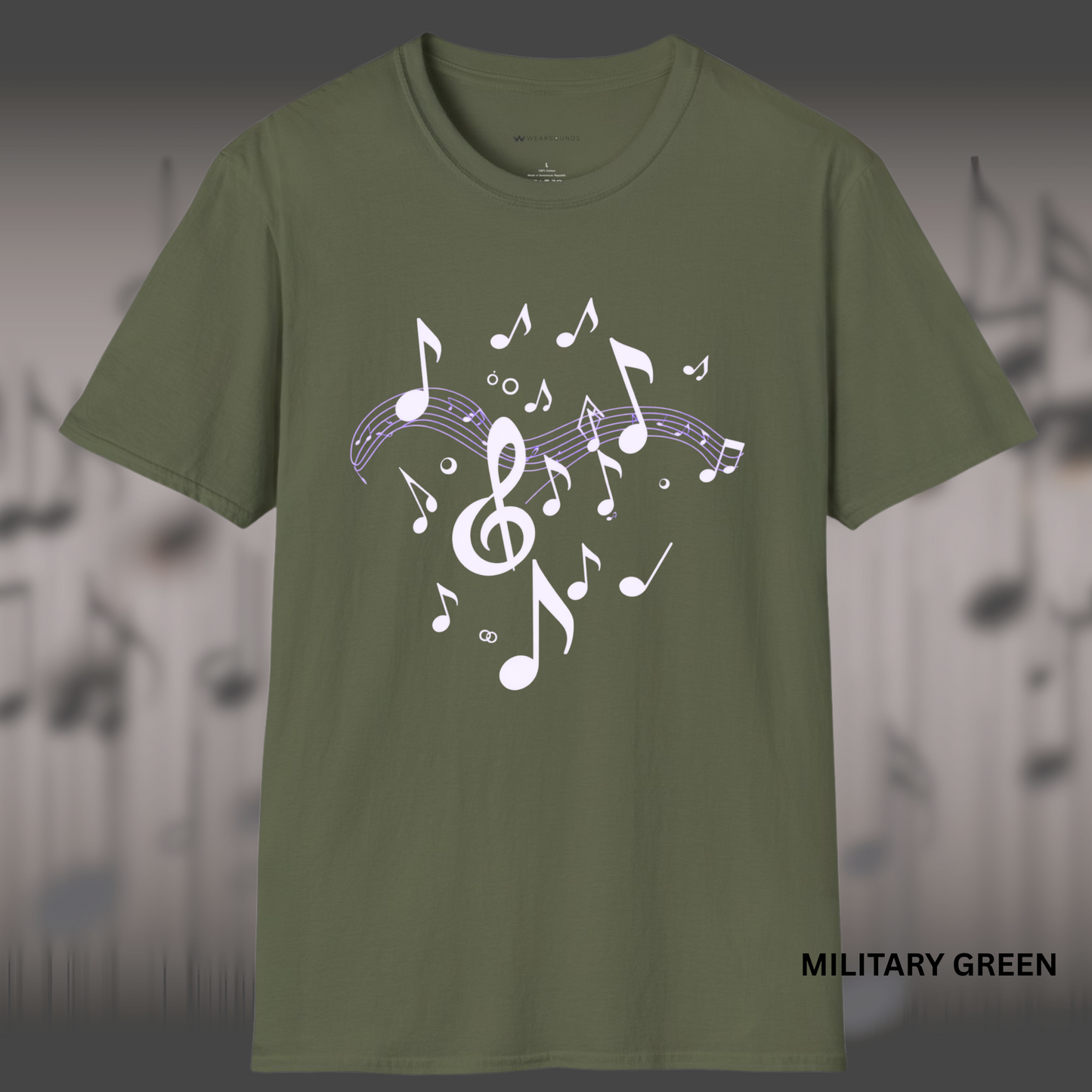 DANCING NOTES ON STAFF | T-SHIRT - 7 colors - 9 sizes