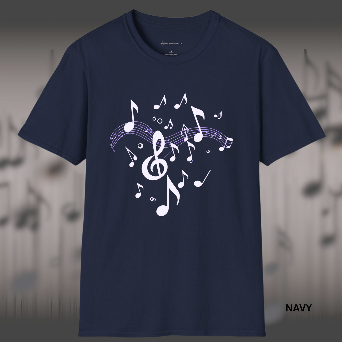 DANCING NOTES ON STAFF | T-SHIRT - 7 colors - 9 sizes