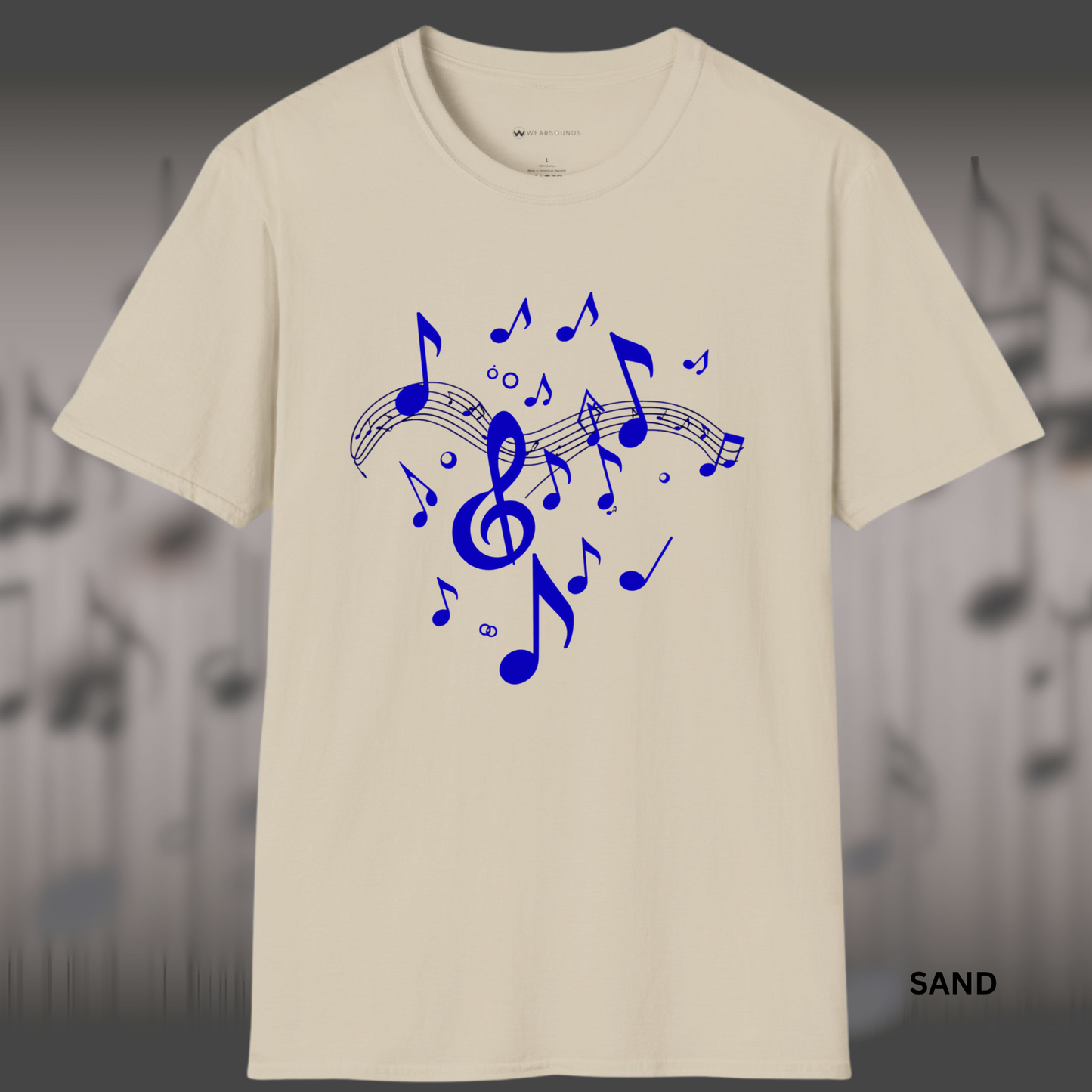 DANCING NOTES ON STAFF | T-SHIRT - 7 colors - 9 sizes