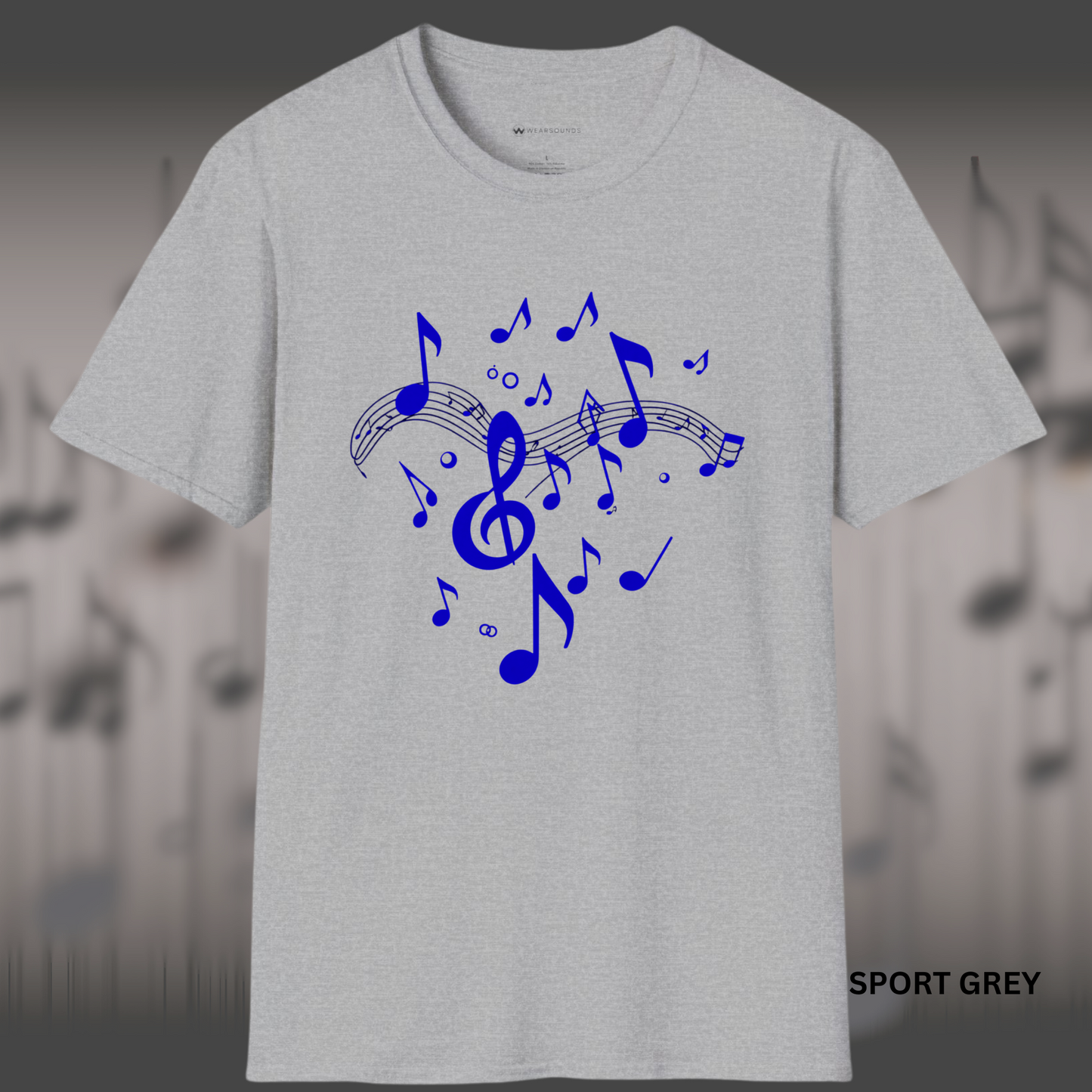 DANCING NOTES ON STAFF | T-SHIRT - 7 colors - 9 sizes