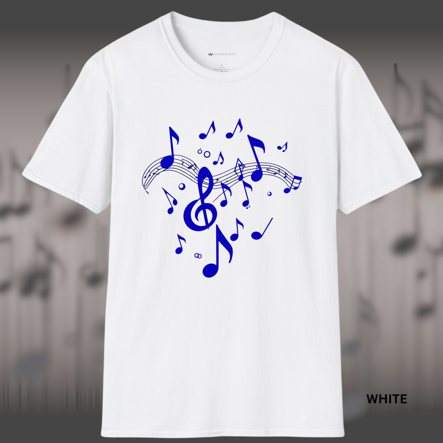DANCING NOTES ON STAFF | T-SHIRT - 7 colors - 9 sizes
