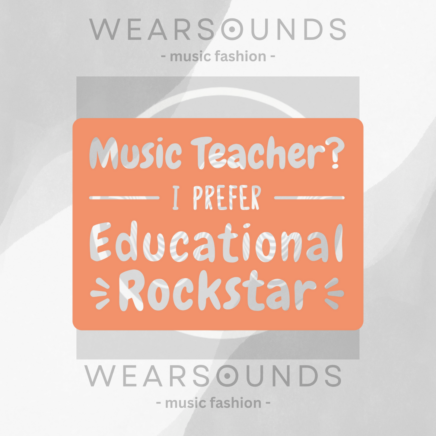 EDUCATIONAL ROCKSTAR - Orange | T-SHIRT - 5 colors - 9 sizes | Celebrate the rockstars of education—grab one for your favorite music teacher or treat yourself!