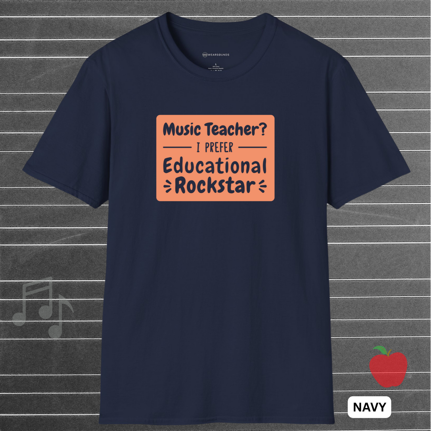 EDUCATIONAL ROCKSTAR - Orange | T-SHIRT - 5 colors - 9 sizes | Celebrate the rockstars of education—grab one for your favorite music teacher or treat yourself!