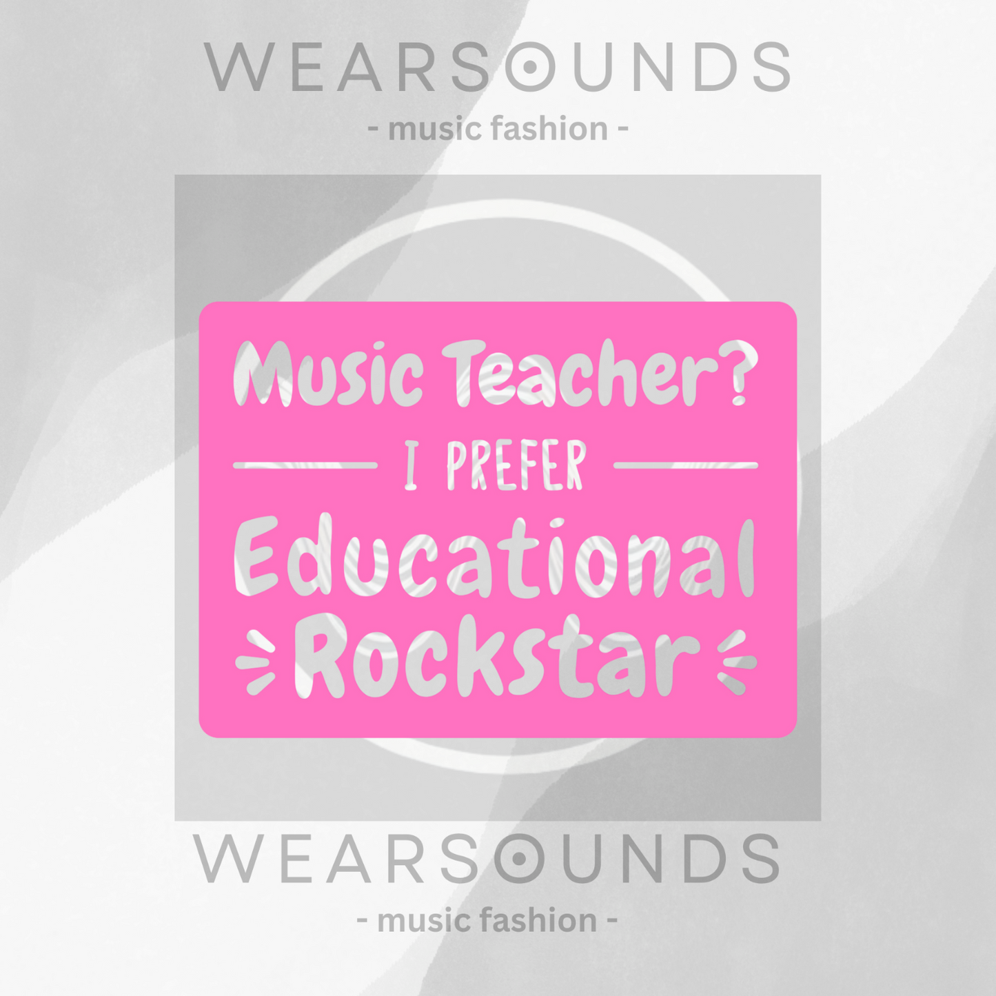 EDUCATIONAL ROCKSTAR - PINK | T-SHIRT - 5 colors - 9 sizes | You're not just teaching—you're headlining. 🎤🍎