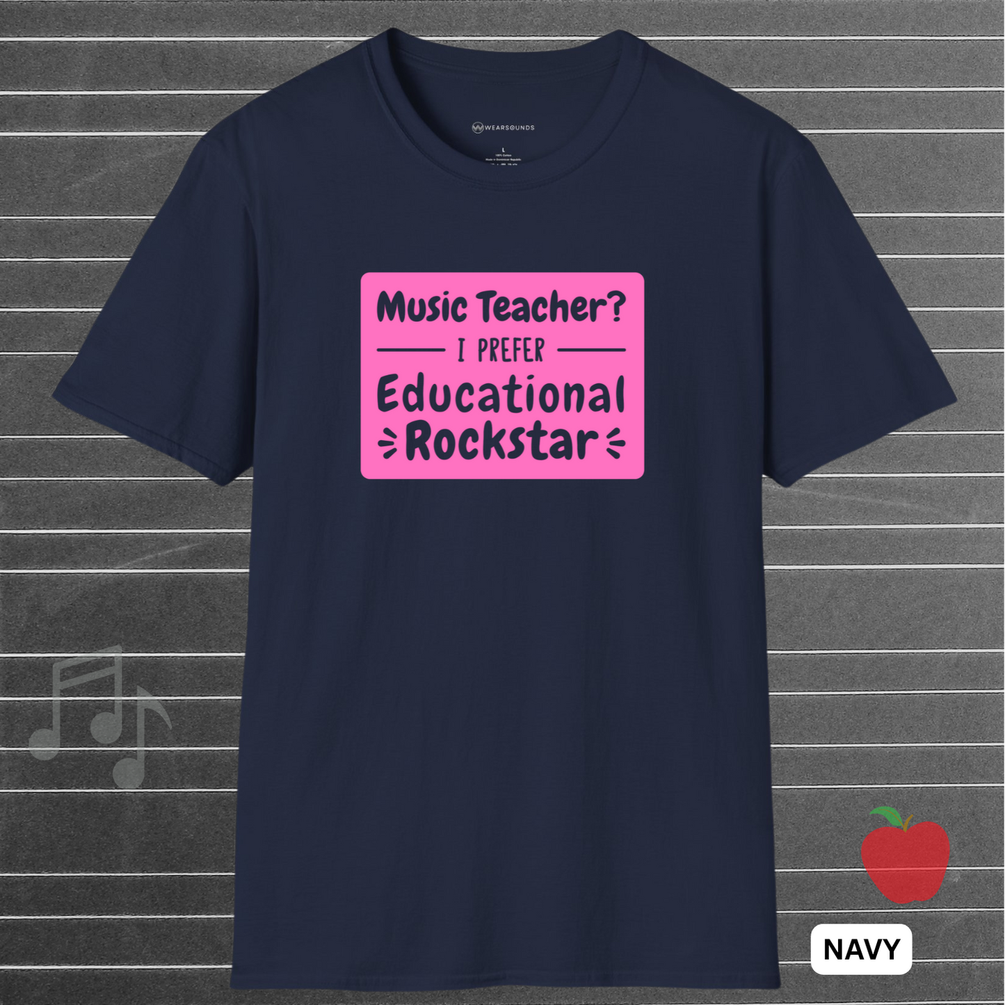 EDUCATIONAL ROCKSTAR - PINK | T-SHIRT - 5 colors - 9 sizes | You're not just teaching—you're headlining. 🎤🍎