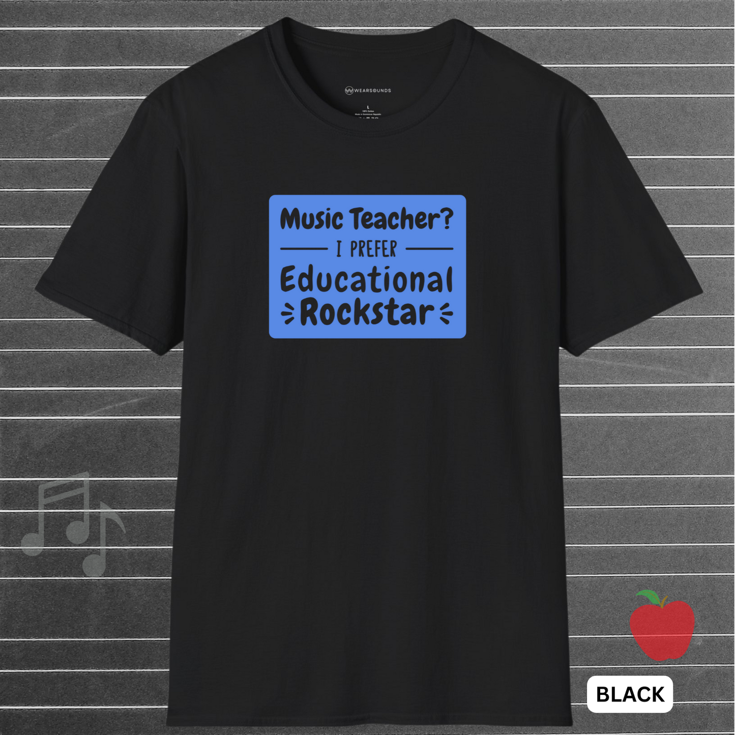 EDUCATIONAL ROCKSTAR - Blue | T-SHIRT - 6 colors - 9 sizes | Celebrate the rockstars of education—grab one for your favorite music teacher or treat yourself!