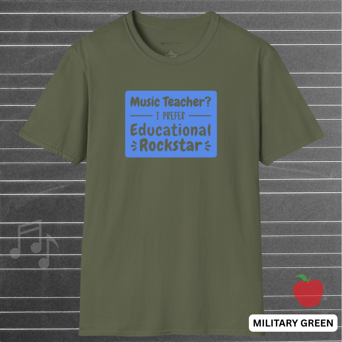 EDUCATIONAL ROCKSTAR - Blue | T-SHIRT - 6 colors - 9 sizes | Celebrate the rockstars of education—grab one for your favorite music teacher or treat yourself!