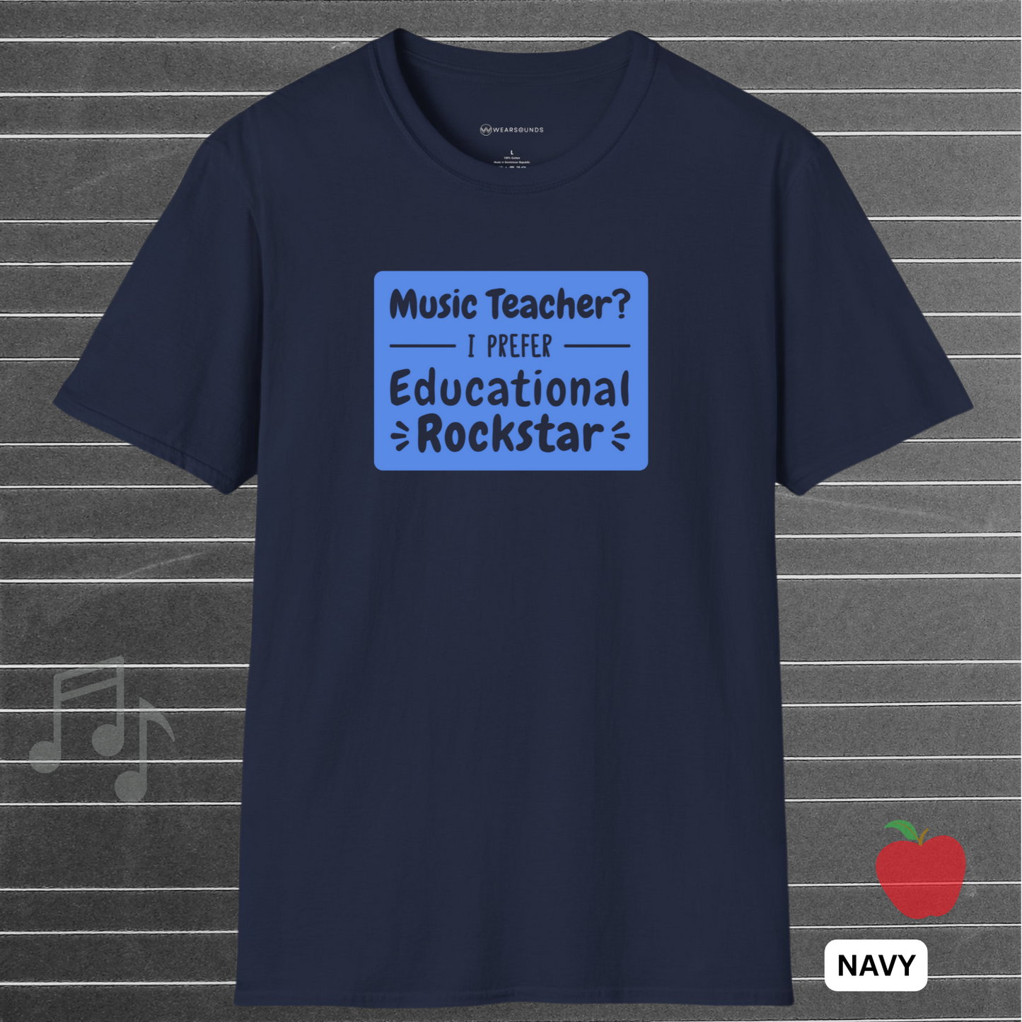 EDUCATIONAL ROCKSTAR - Blue | T-SHIRT - 6 colors - 9 sizes | Celebrate the rockstars of education—grab one for your favorite music teacher or treat yourself!
