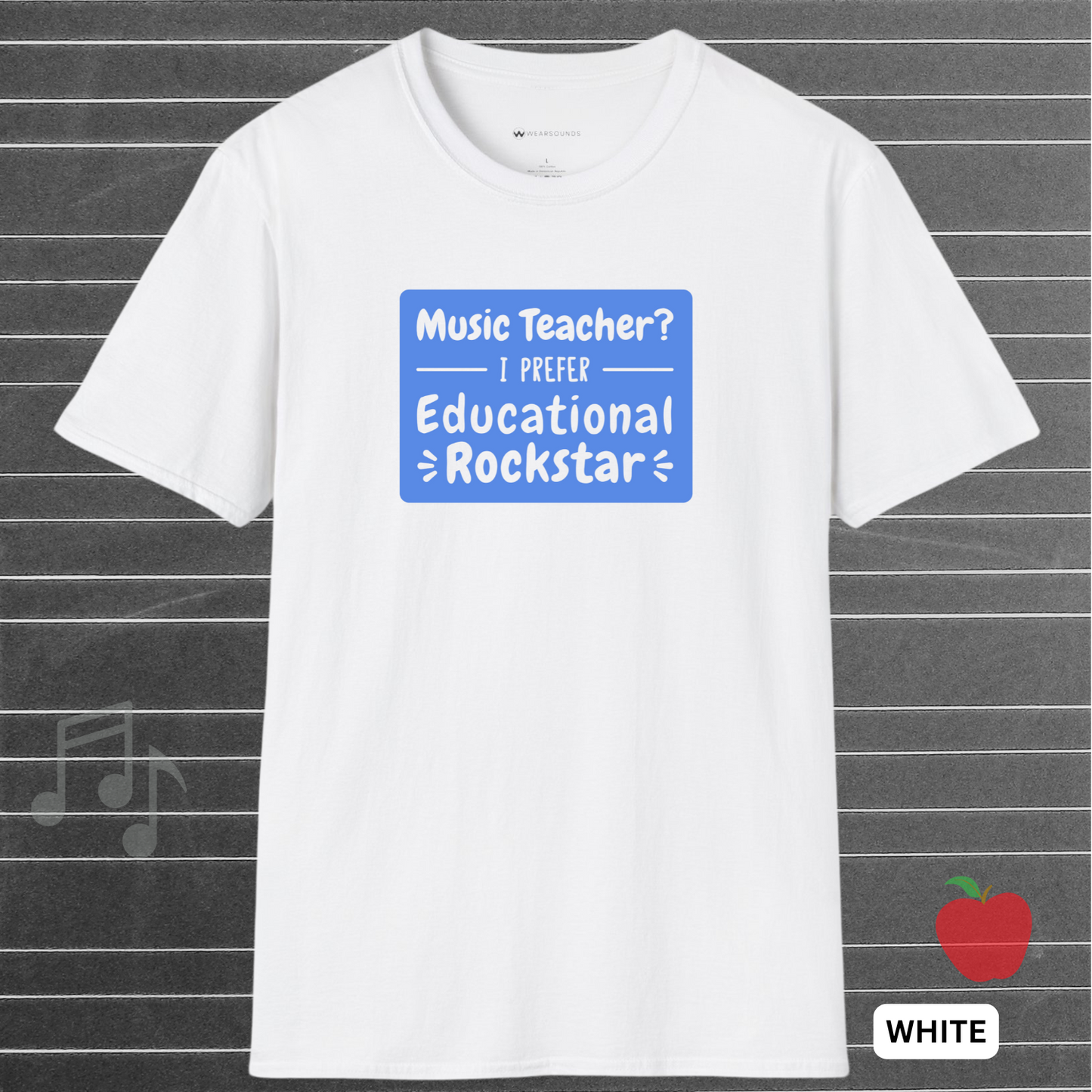 EDUCATIONAL ROCKSTAR - Blue | T-SHIRT - 6 colors - 9 sizes | Celebrate the rockstars of education—grab one for your favorite music teacher or treat yourself!