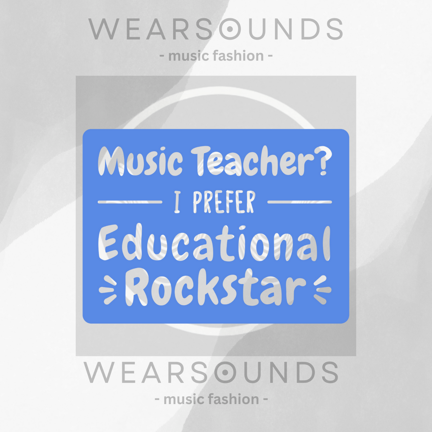 EDUCATIONAL ROCKSTAR - Blue | T-SHIRT - 6 colors - 9 sizes | Celebrate the rockstars of education—grab one for your favorite music teacher or treat yourself!