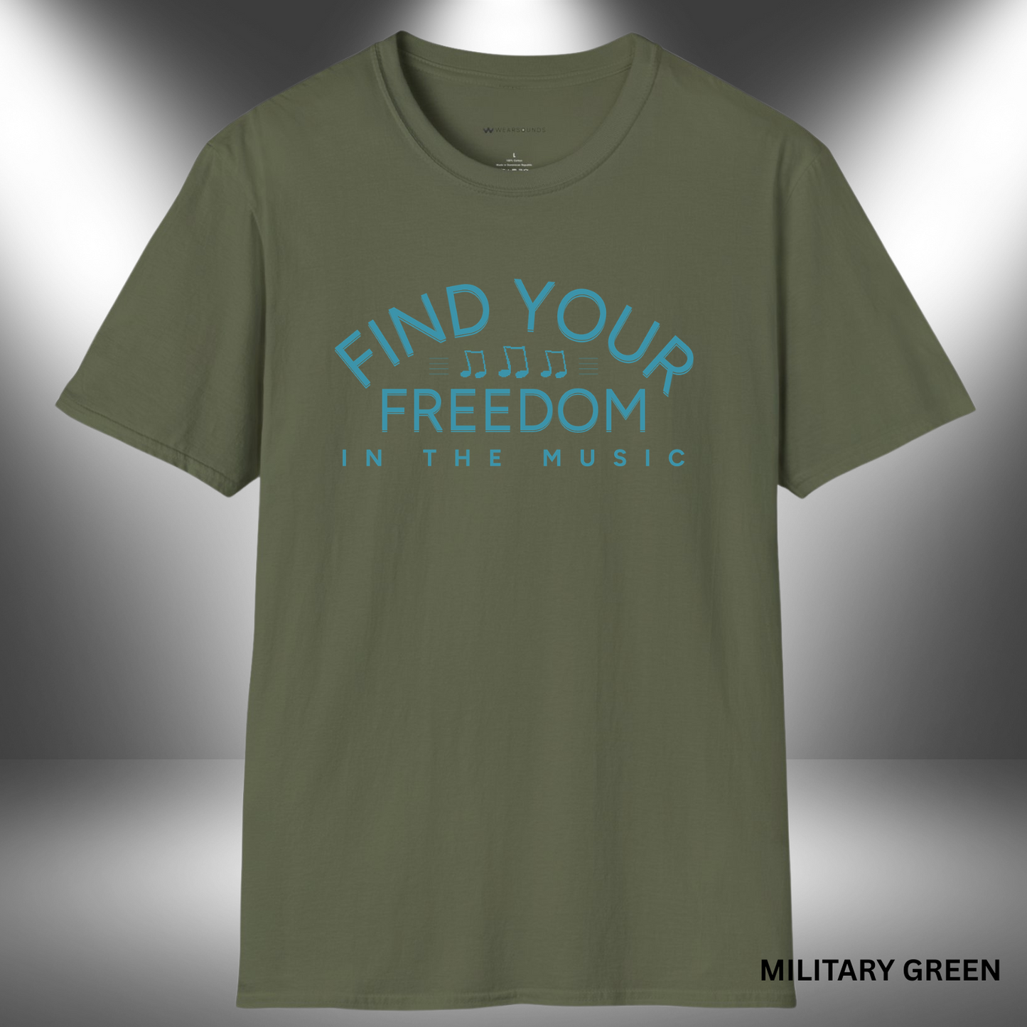 FIND YOUR FREEDOM IN THE MUSIC | T-SHIRT - 7 colors - 9 sizes