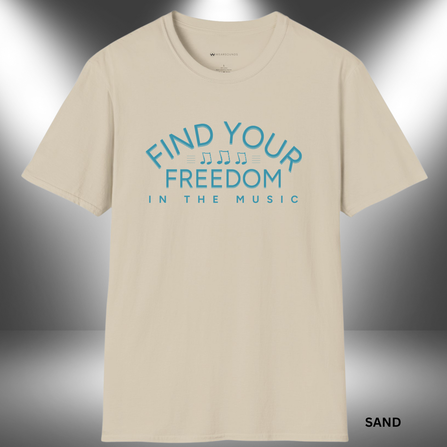 FIND YOUR FREEDOM IN THE MUSIC | T-SHIRT - 7 colors - 9 sizes