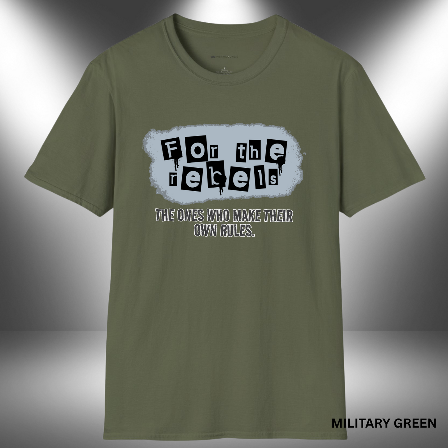 FOR THE REBELS | T-SHIRT - 7 colors - 9 sizes | Break the mold. Burn the script. Grab your rebel tee now at wearsounds.com and wear your sound your way.