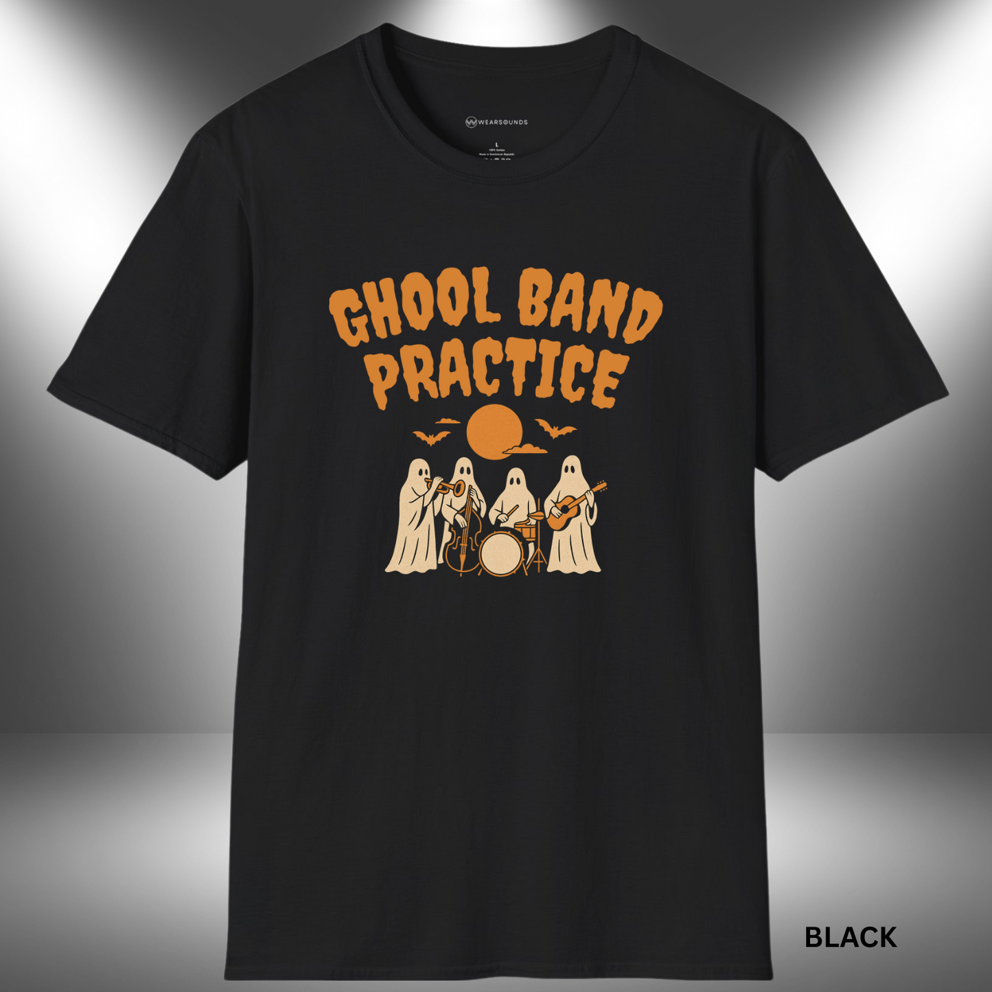 Ghoul Band Practice | T-SHIRT - 5 colors - 9 sizes | Halloween Musician Ghost Tee Shirt - Grab this tee and march your way into Halloween season with a spooky spin on band pride!