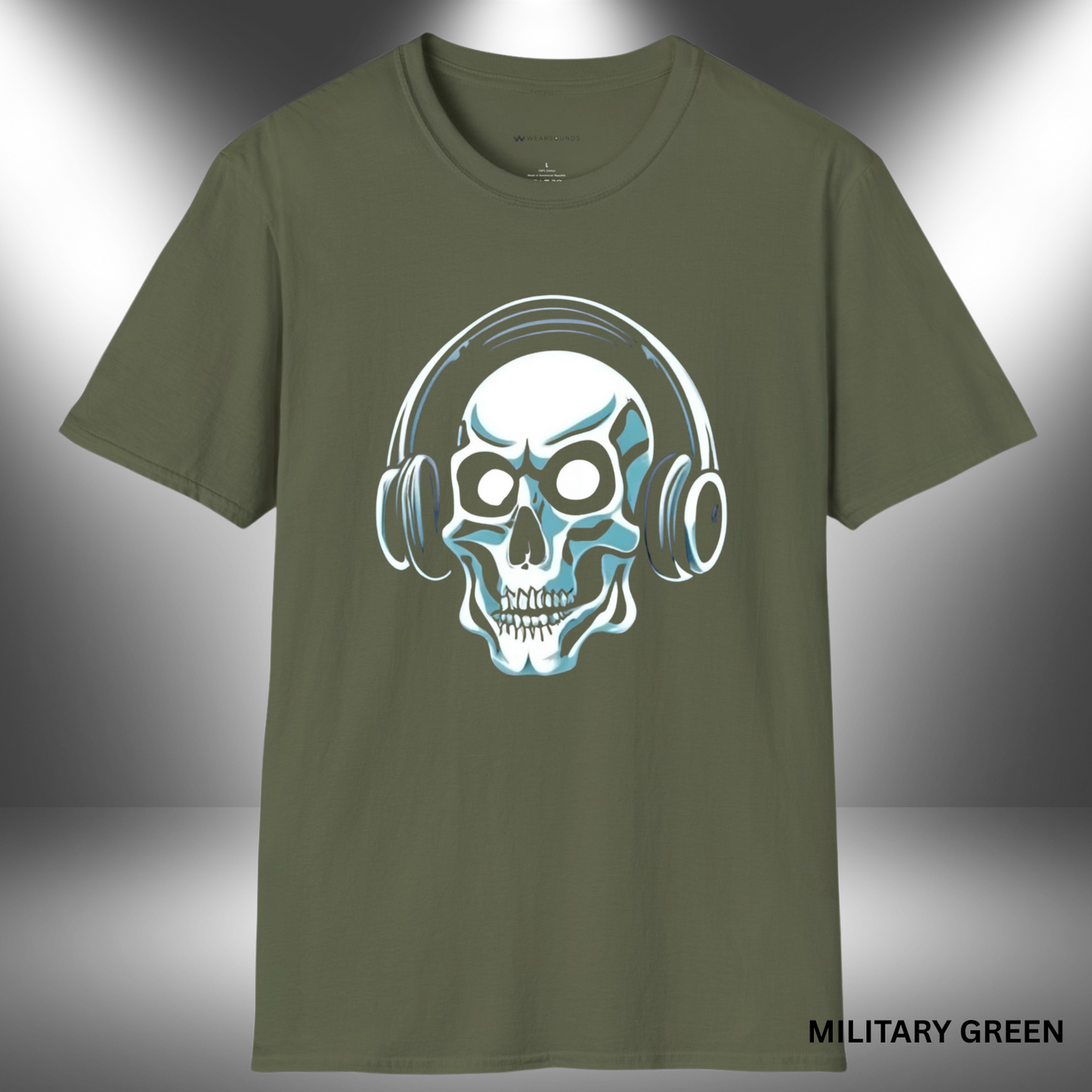 GRAVE RAVE SKULL MUSIC | T-SHIRT - 3 colors - 9 sizes | made for those who feel music in their bones.