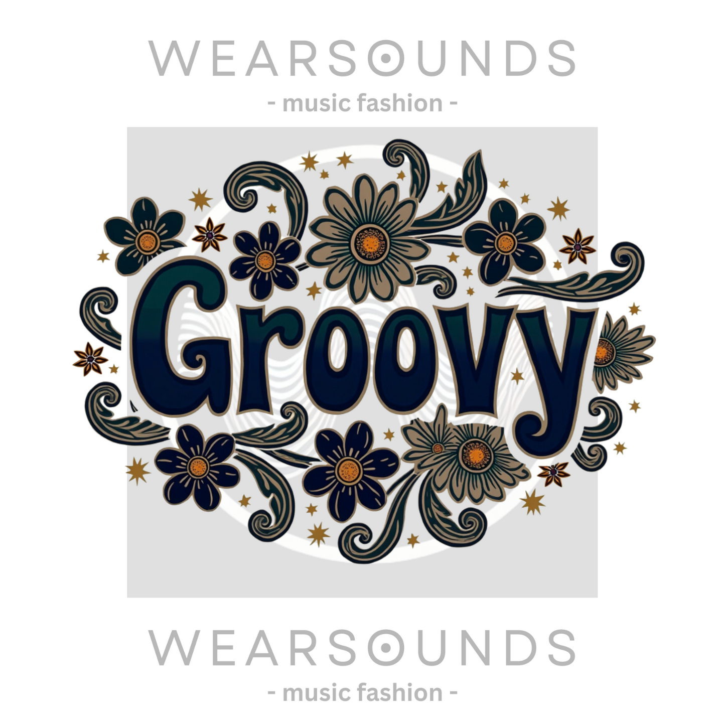 GROOVY | Lady's V-Neck | T-SHIRT - 7 colors - 4 sizes | Add some flower power to your wardrobe and let your inner grooviness shine. Shop the vibe today!