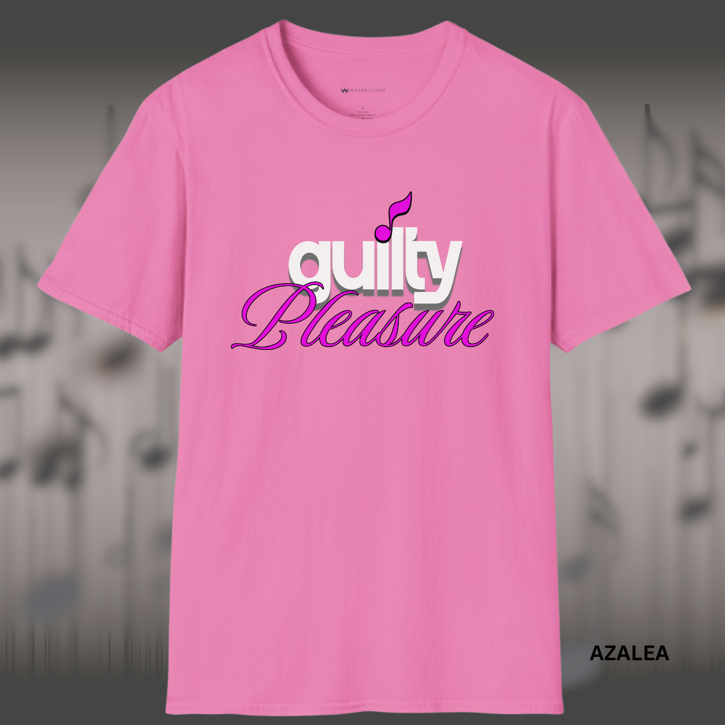 GUILTY PLEASURE | T-SHIRT - 6 colors - 9 sizes | Celebrate your sound with a wink and a vibe.