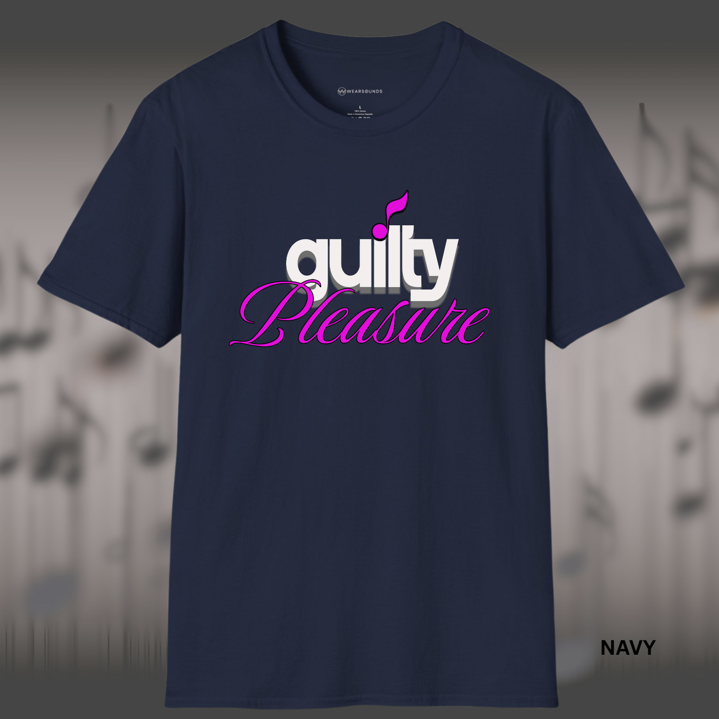 GUILTY PLEASURE | T-SHIRT - 6 colors - 9 sizes | Celebrate your sound with a wink and a vibe.