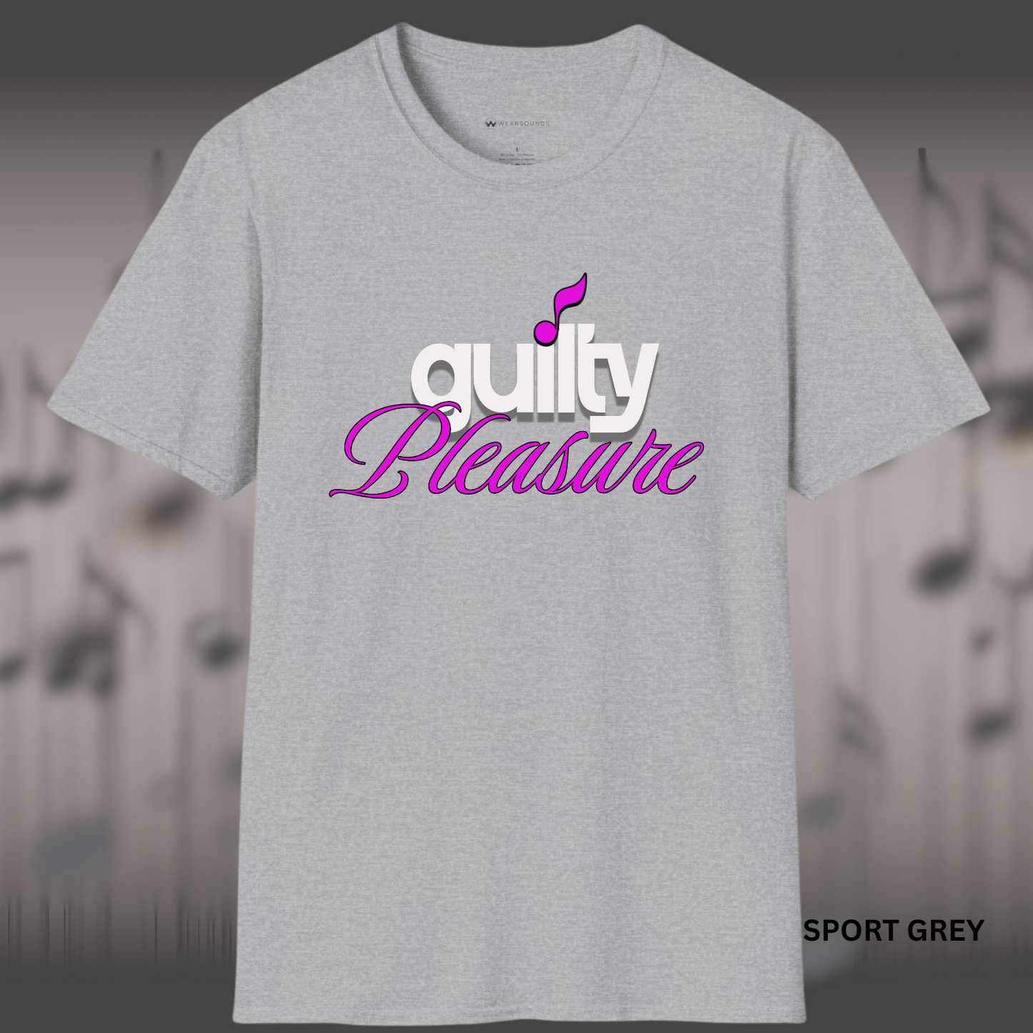 GUILTY PLEASURE | T-SHIRT - 6 colors - 9 sizes | Celebrate your sound with a wink and a vibe.