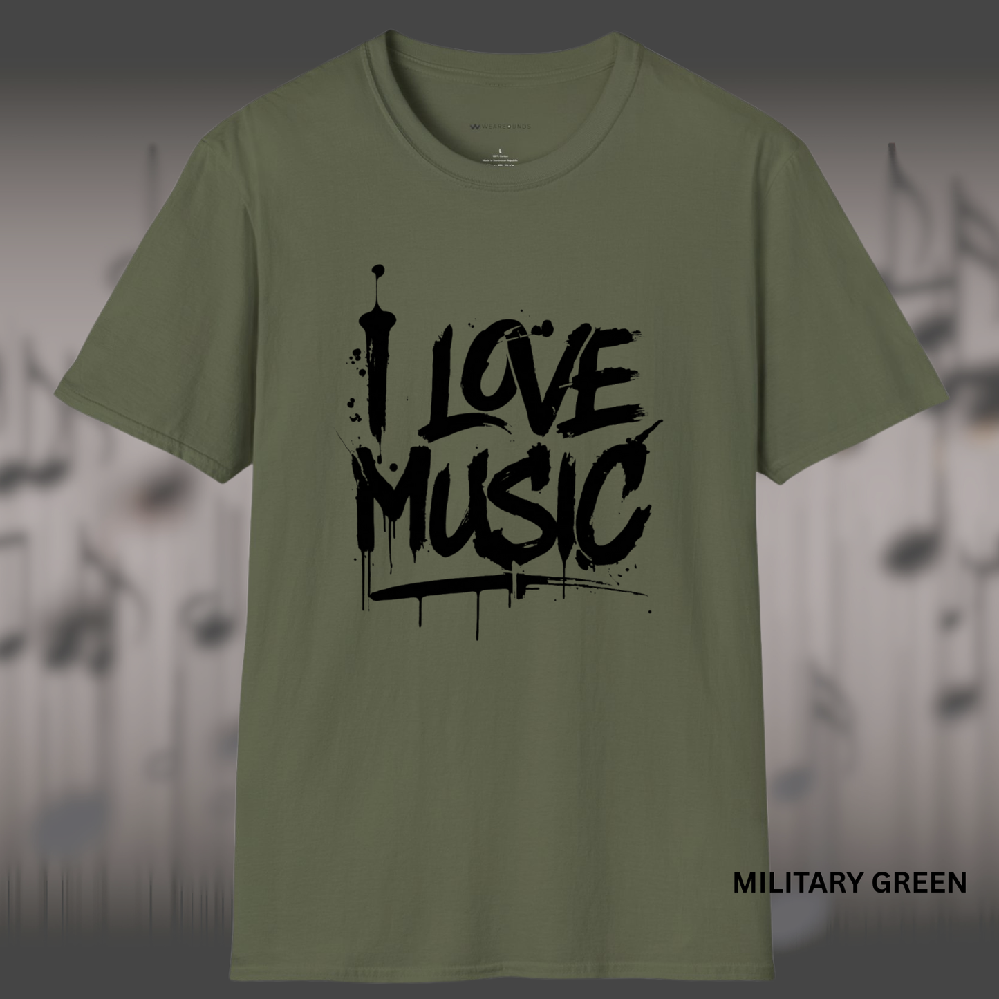 I LOVE MUSIC | T-SHIRT - 5 colors - 9 sizes | π Great for: Everyone who loves music! It's that simple.