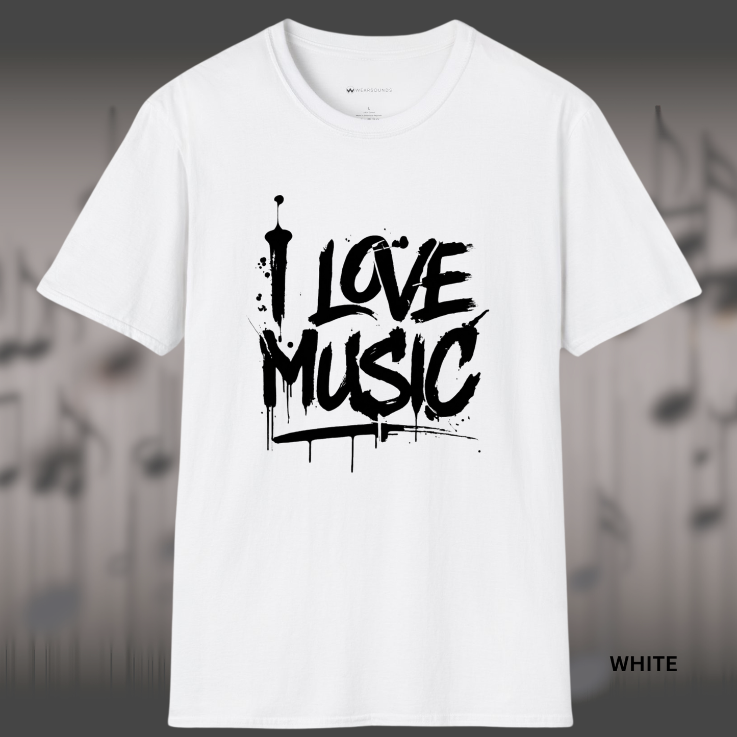 I LOVE MUSIC | T-SHIRT - 5 colors - 9 sizes | π Great for: Everyone who loves music! It's that simple.