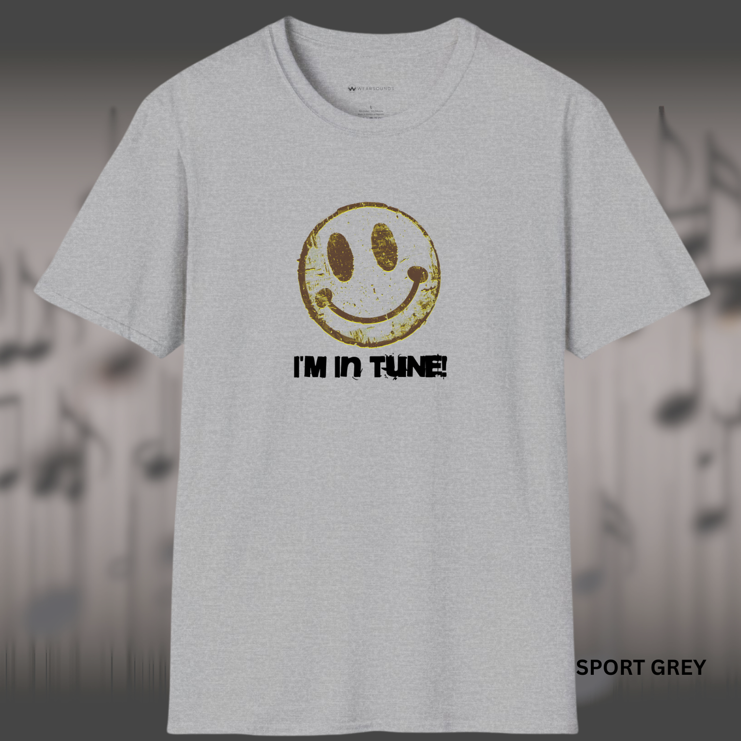 I'M IN TUNE (WITH A SMILE) | T-SHIRT - 3 colors - 9 sizes | π Perfect for: Musicians and producerS, DJs and electronic artists, Mindful music lovers