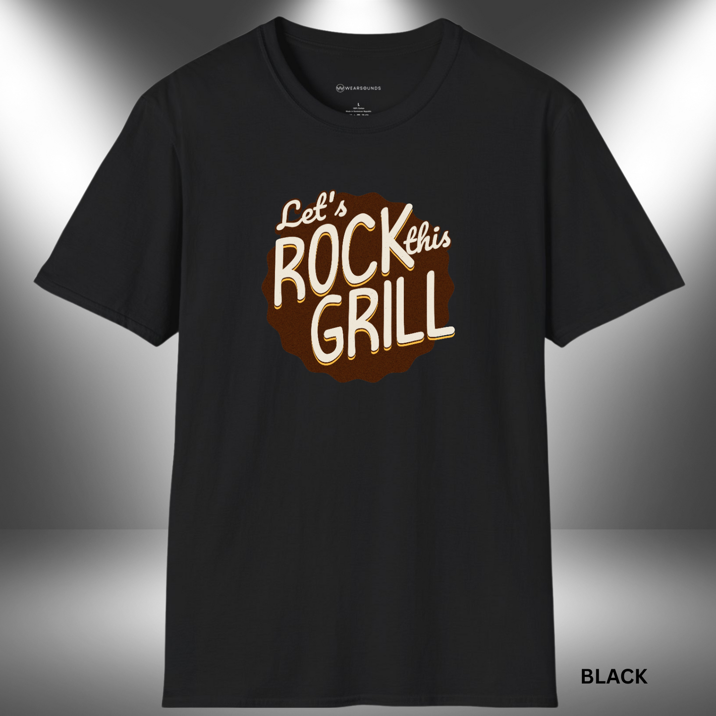 LET'S ROCK THIS GRILL | T-SHIRT - 5 colors - 9 sizes | 🔥 Throw down the beats and the burgers. Rock your next BBQ in style