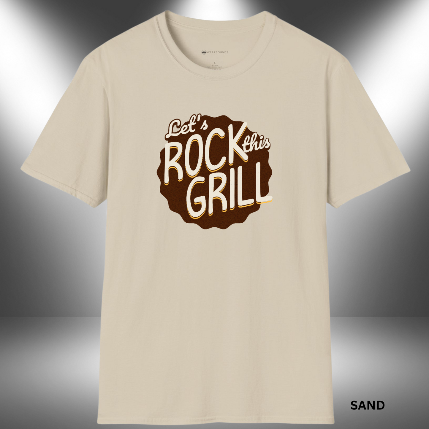 LET'S ROCK THIS GRILL | T-SHIRT - 5 colors - 9 sizes | 🔥 Throw down the beats and the burgers. Rock your next BBQ in style