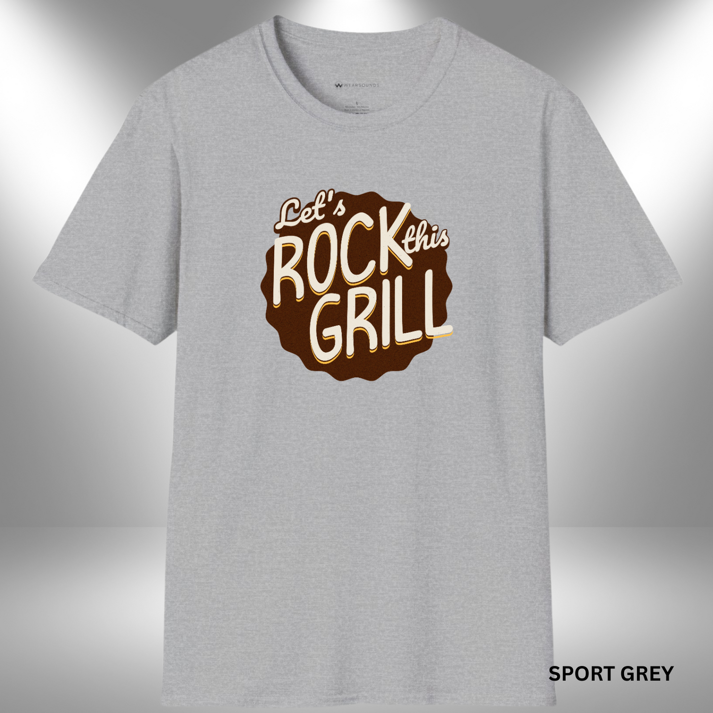 LET'S ROCK THIS GRILL | T-SHIRT - 5 colors - 9 sizes | 🔥 Throw down the beats and the burgers. Rock your next BBQ in style