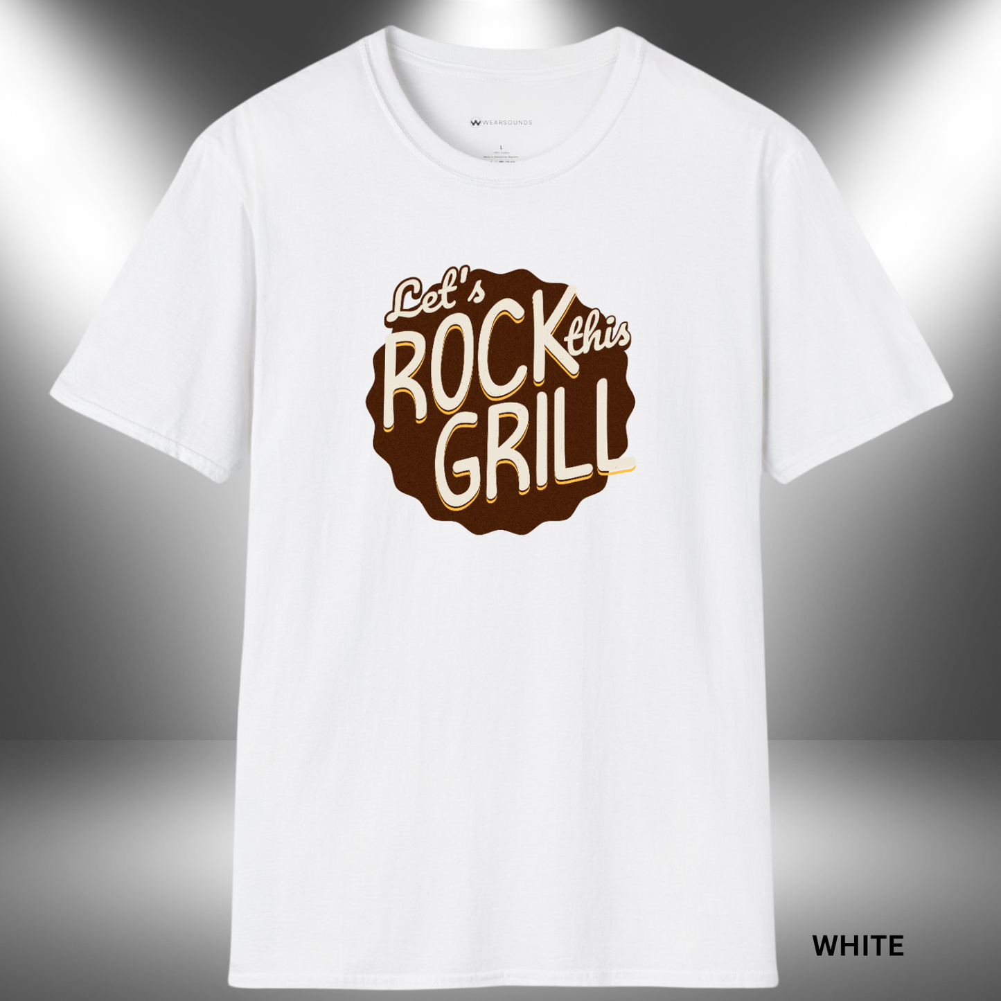 LET'S ROCK THIS GRILL | T-SHIRT - 5 colors - 9 sizes | 🔥 Throw down the beats and the burgers. Rock your next BBQ in style