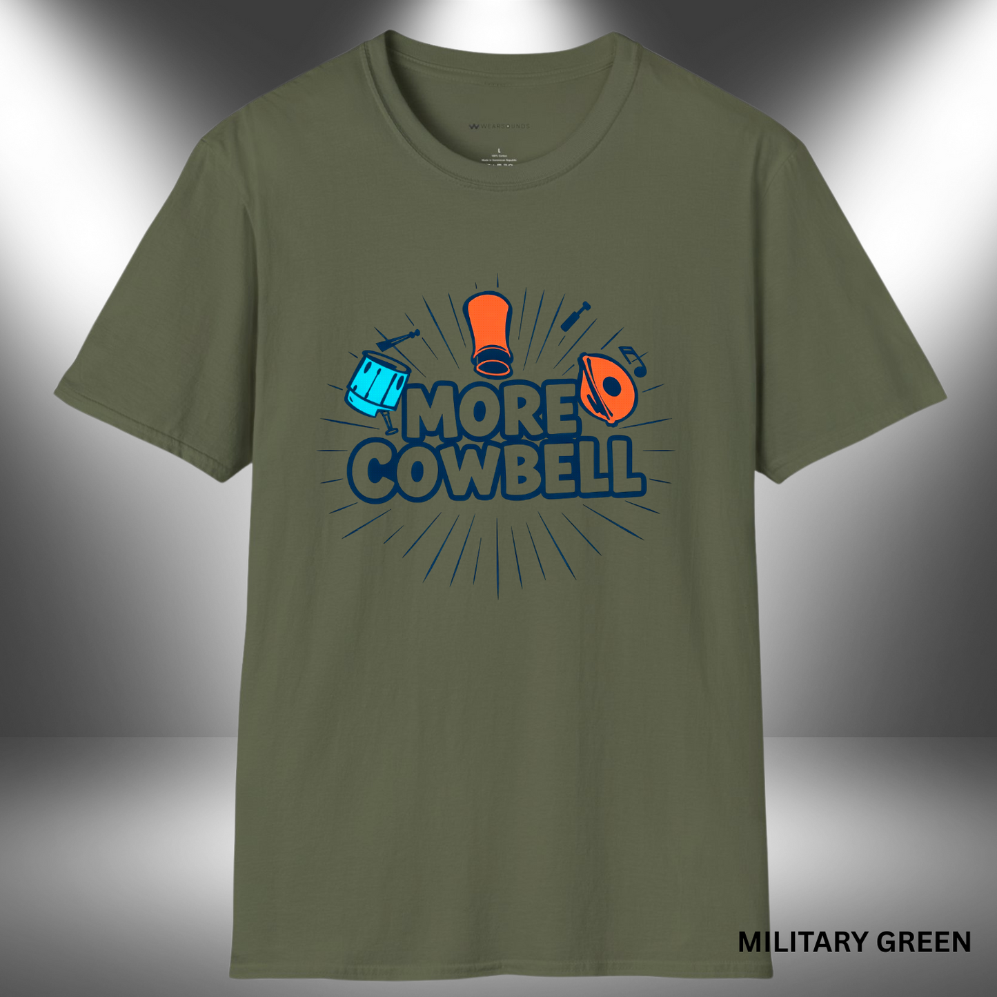 MORE COWBELL | T-SHIRT - 5 colors - 9 sizes | 🥁 Got a fever? And the only prescription... is More Cowbell.