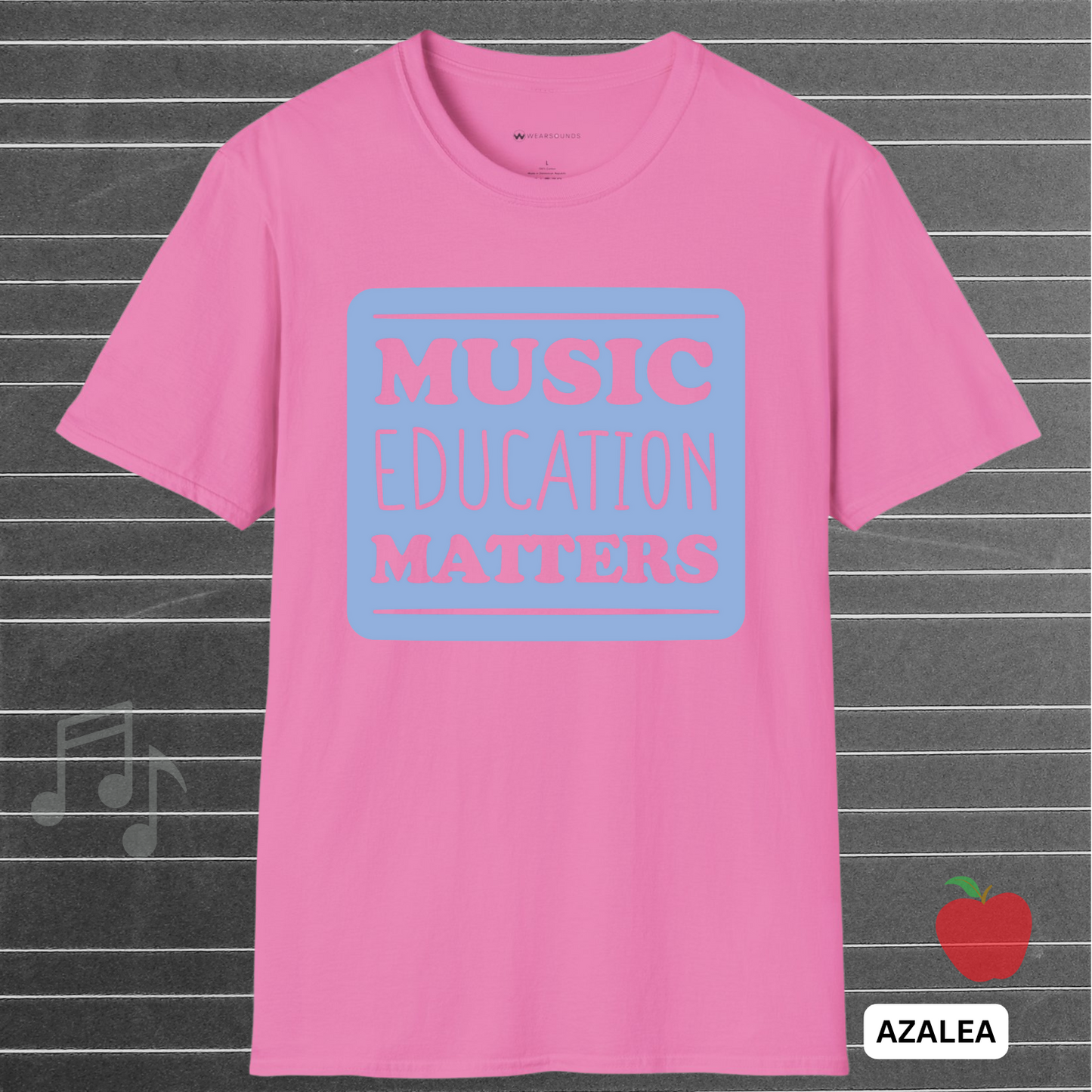 MUSIC EDUCATION MATTERS - Blue | T-SHIRT - 7 colors - 9 sizes | Support the soundtrack of our schools—wear your passion for music education with pride.