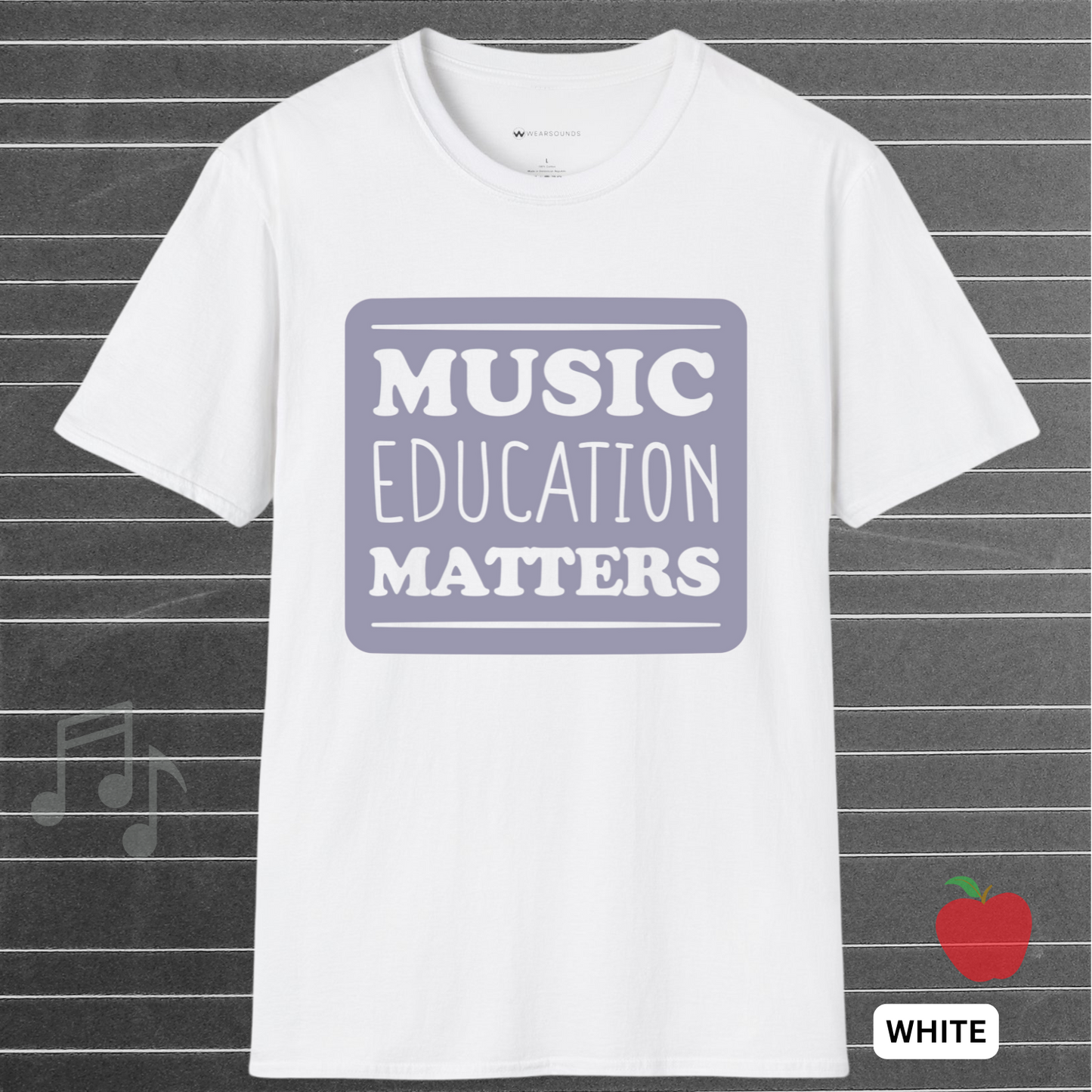 MUSIC EDUCATION MATTERS - Grey | T-SHIRT - 7 colors - 9 sizes | Support the soundtrack of our schools—wear your passion for music education with pride.